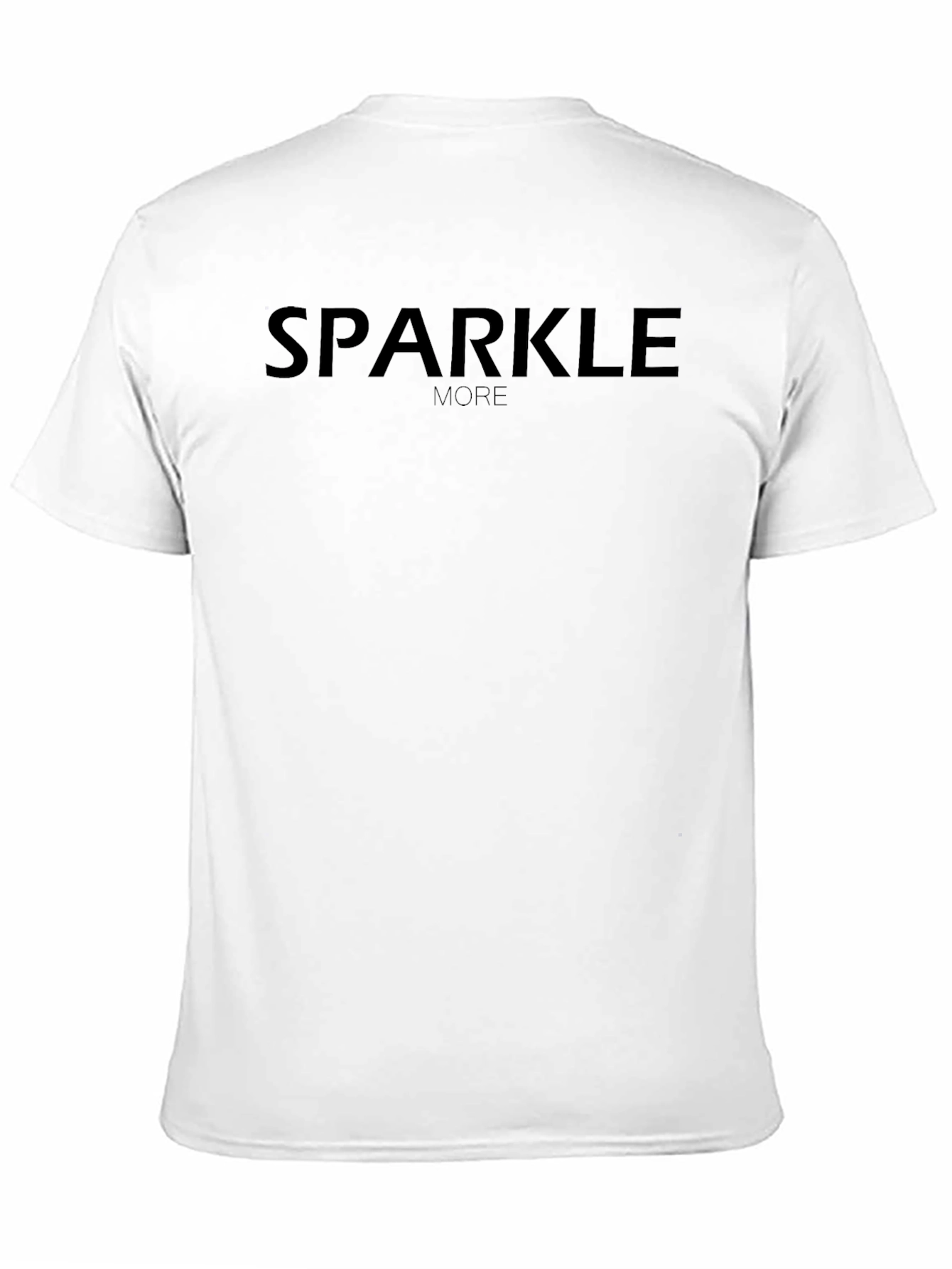 Black Sparkle More Graphic Tee - Stylish Cotton T-Shirt view 11