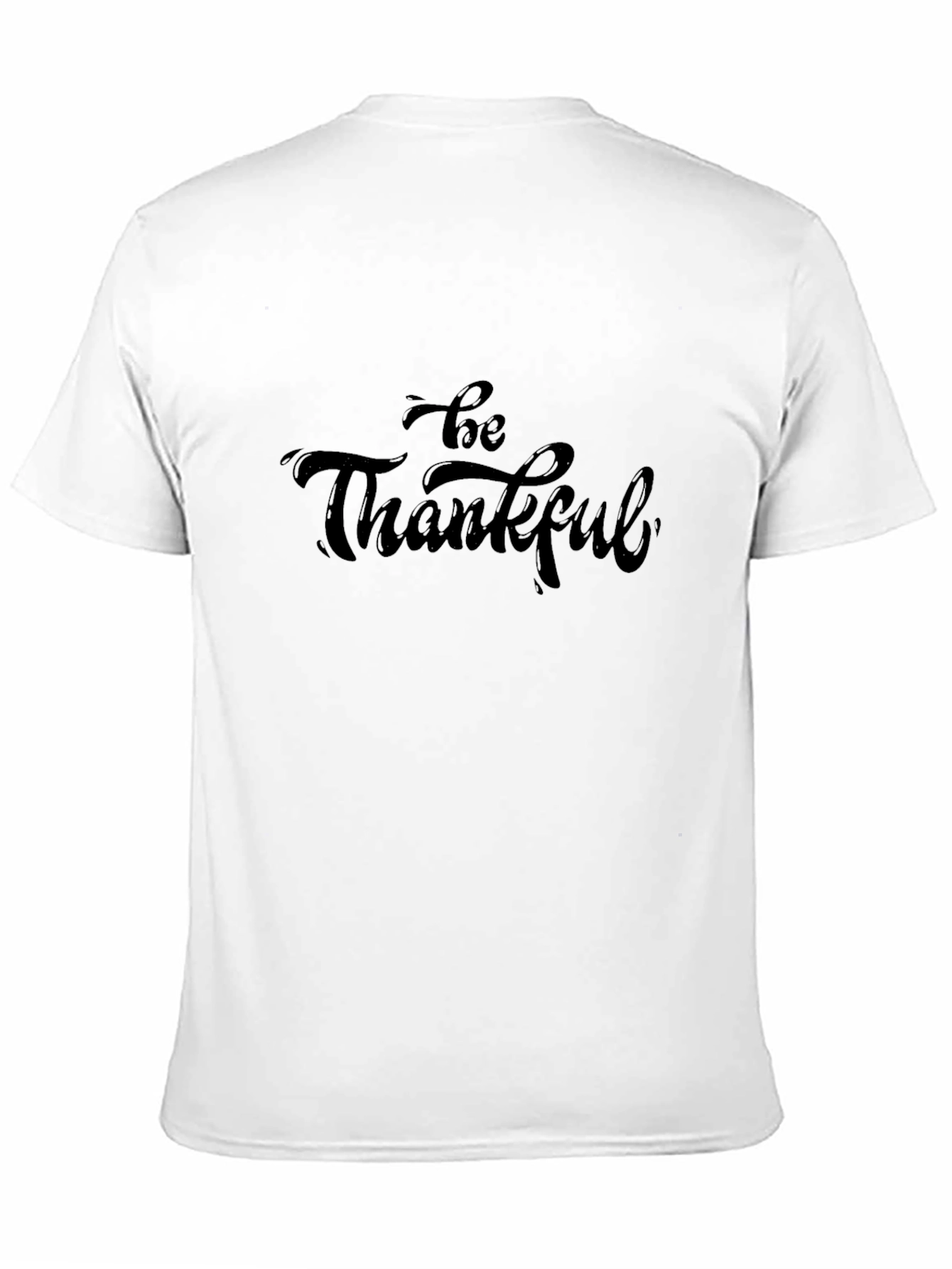 Black Be Thankful Black T-Shirt view 11
