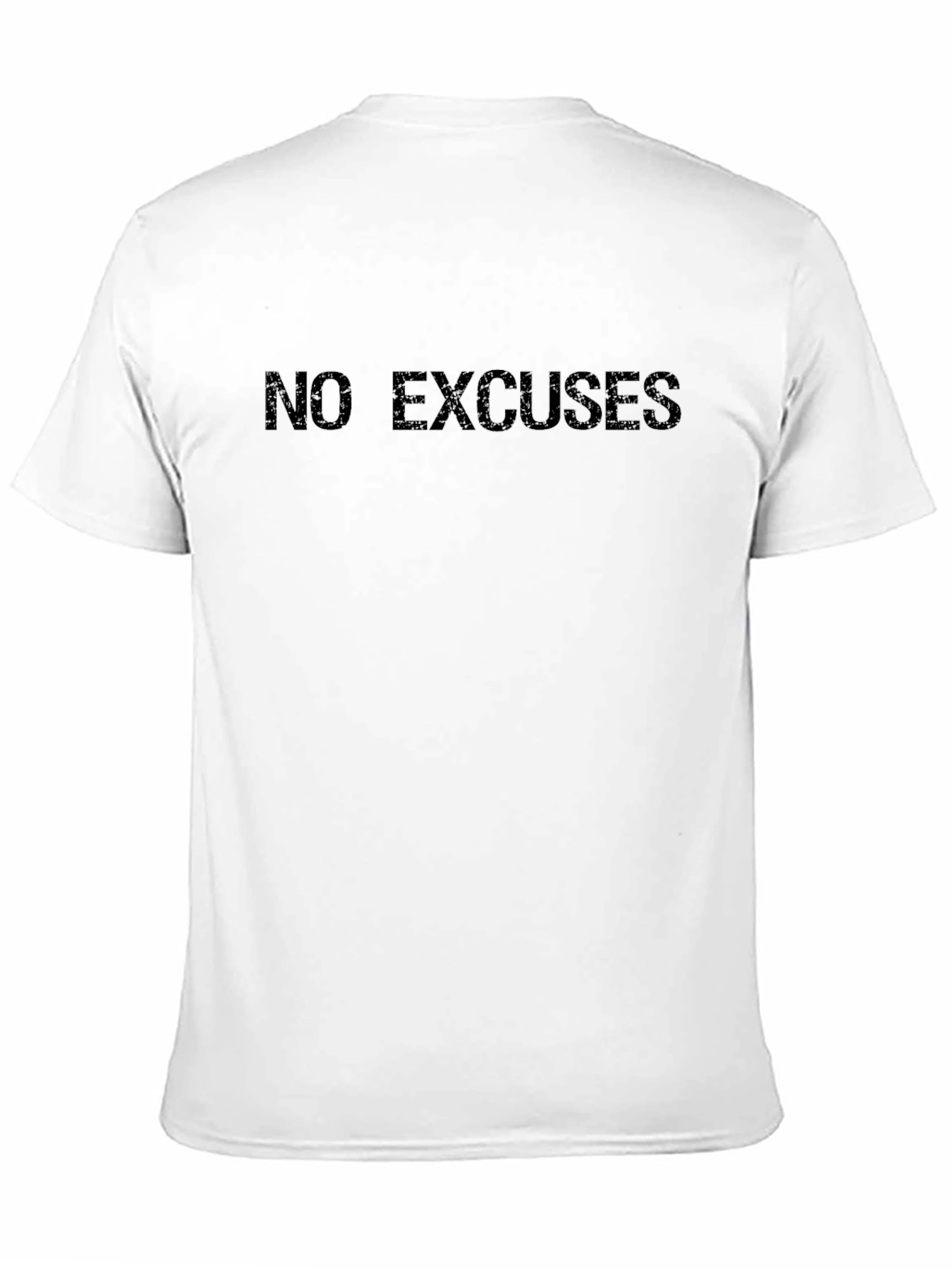 Black No Excuses Black Graphic T-Shirt view 11