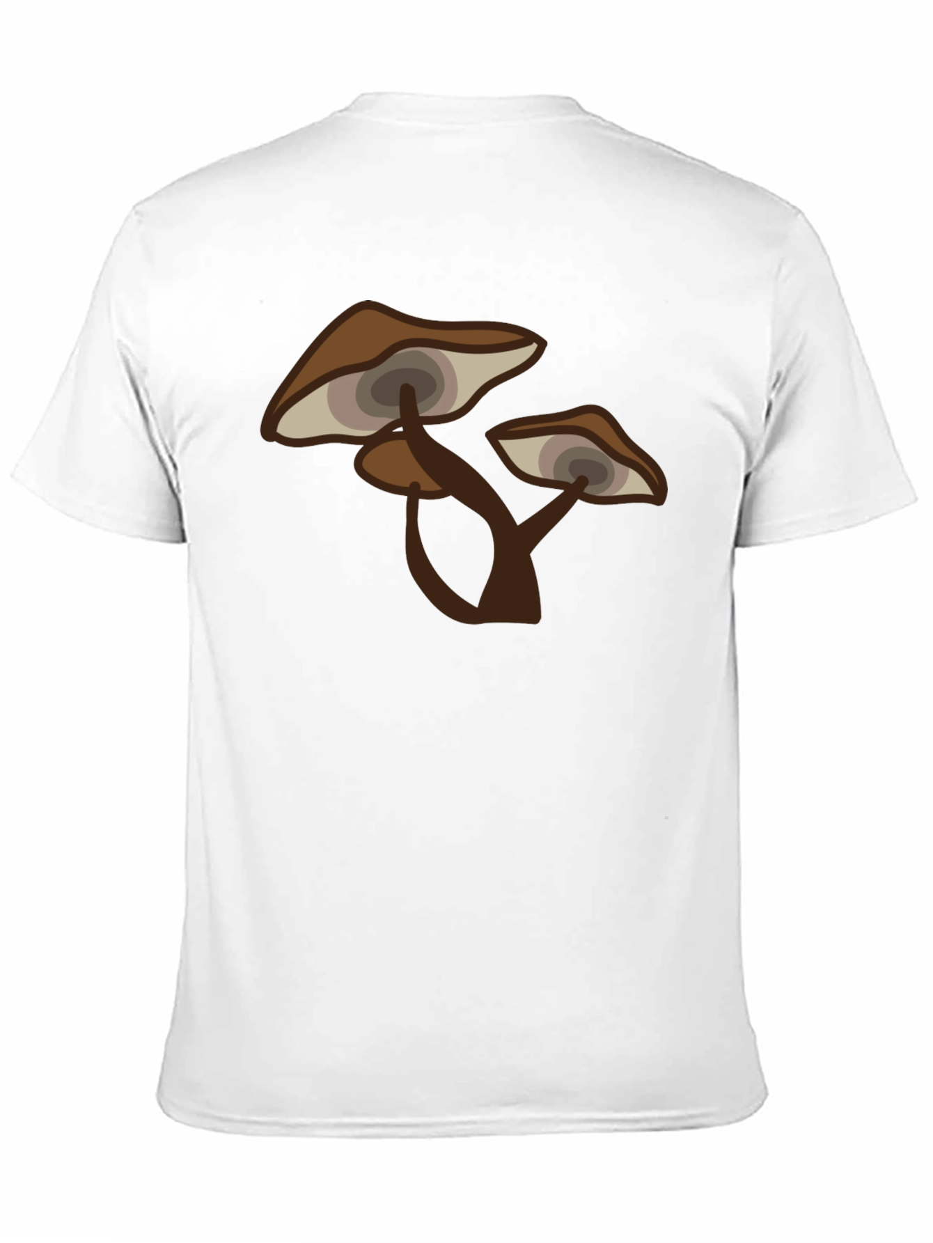 Black Psychedelic Mushroom Graphic Tee - Men's Black T-Shirt view 11