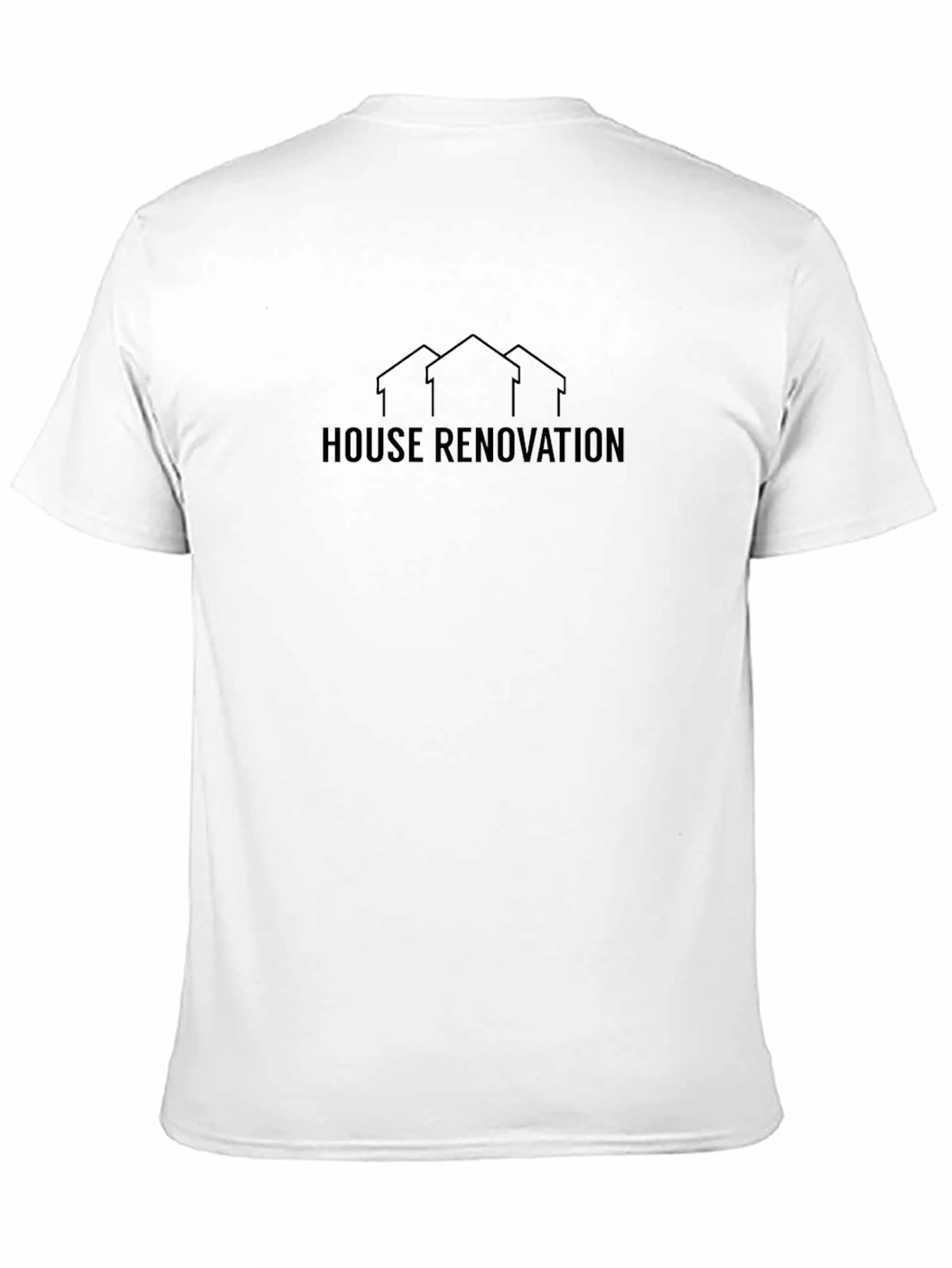 Black House Renovation Graphic Tee - Black Cotton Comfort view 11