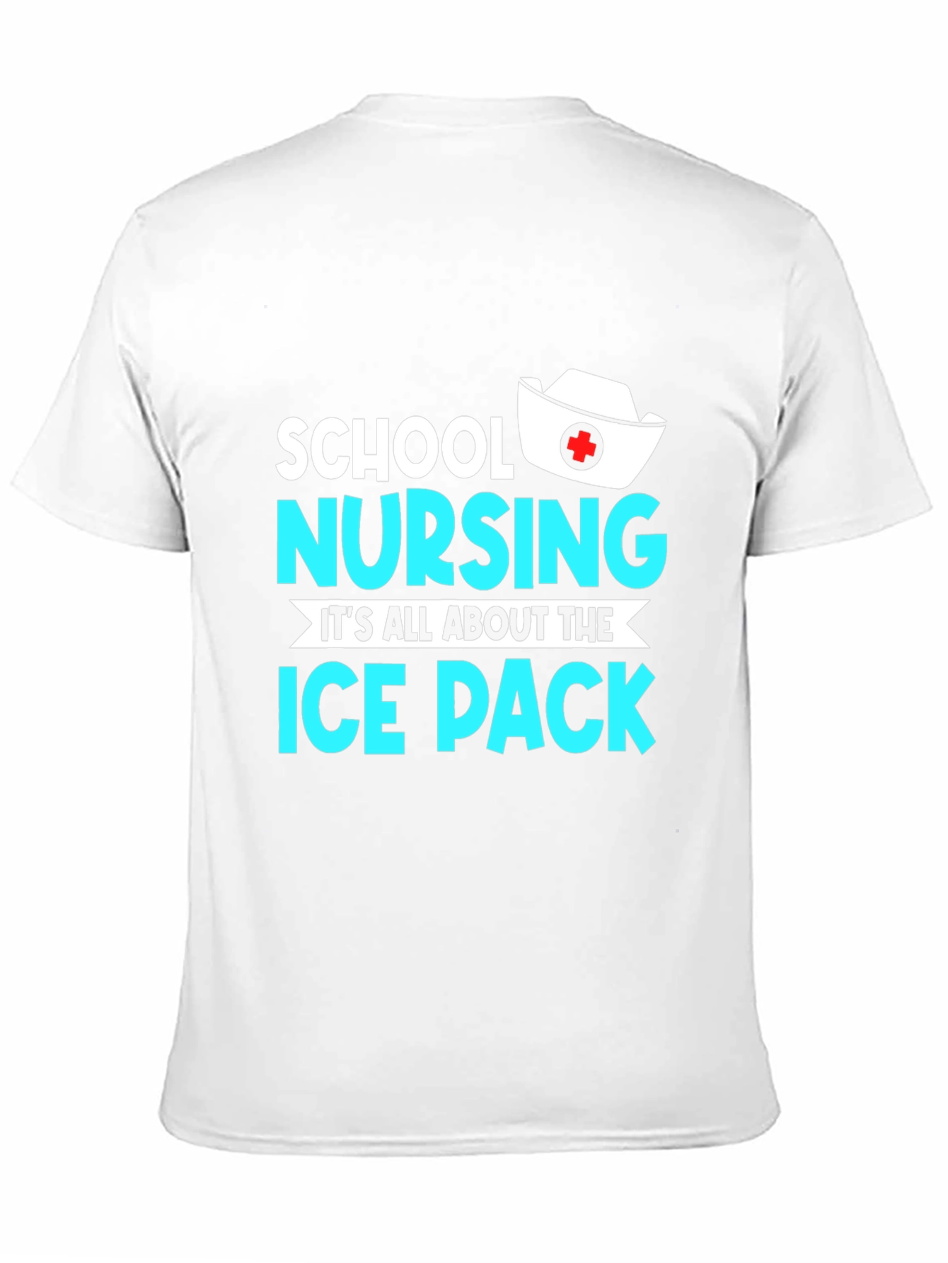 Black School Nursing Ice Pack T-Shirt view 11