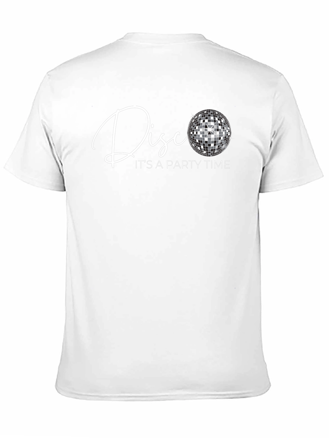 Black Disco Party Time Black Graphic Tee view 11