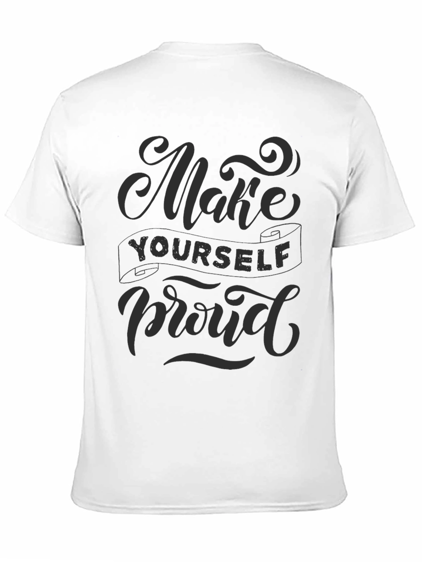 Black Make Yourself Proud Graphic Tee - Mens Black T-Shirt view 11