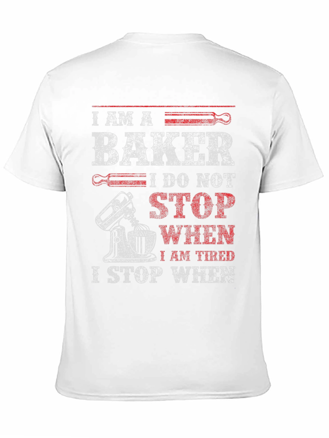 Black I Am A Baker Graphic T-Shirt view 11