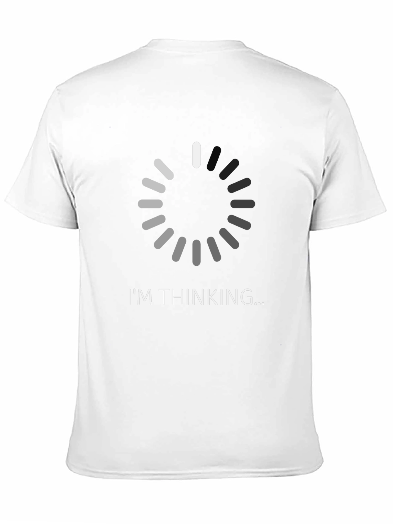 Black I'm Thinking Funny T-Shirt - Novelty Graphic Tee view 11