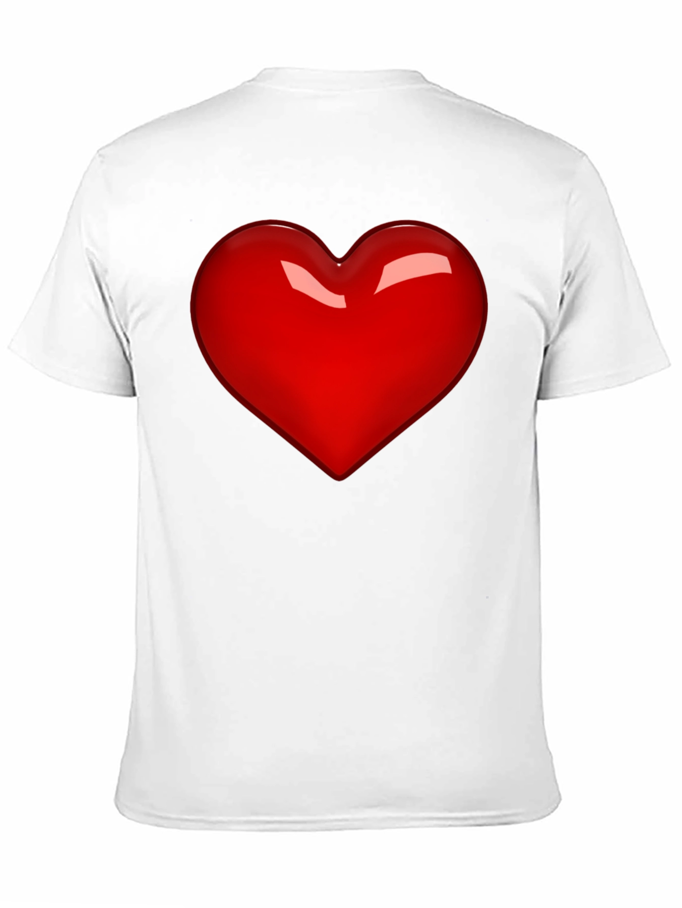 Black Bold Red Heart Graphic Tee - Men's Black T-Shirt view 11