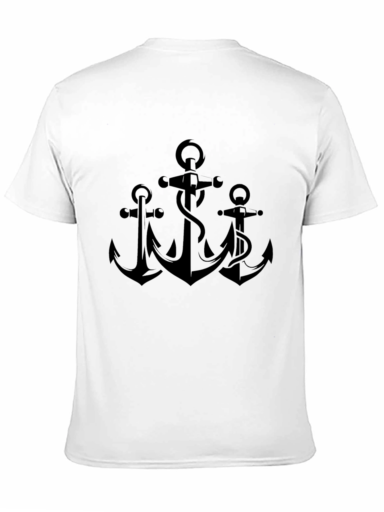Black Anchor Graphic Black T-Shirt view 11