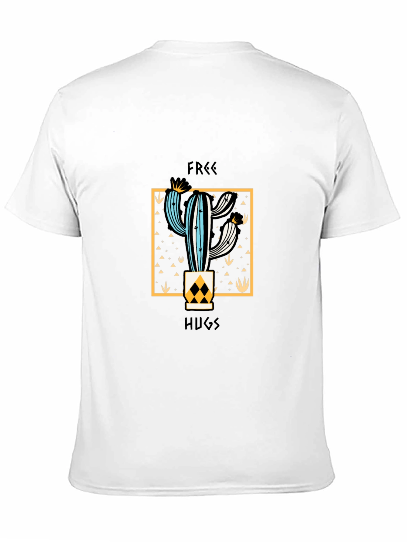 Black Free Hugs Cactus Graphic Tee view 11