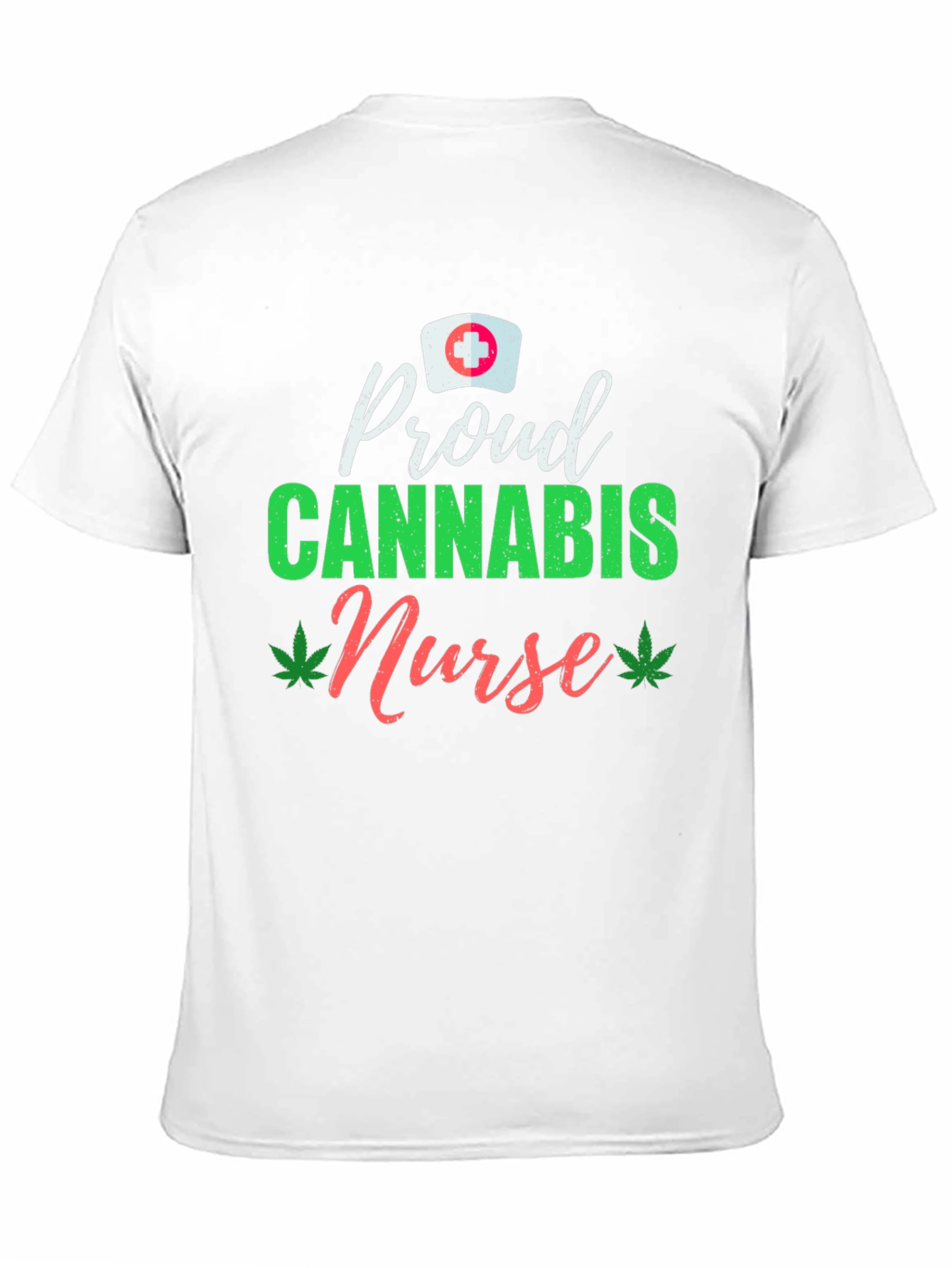 Black Proud Cannabis Nurse Black T-Shirt view 11