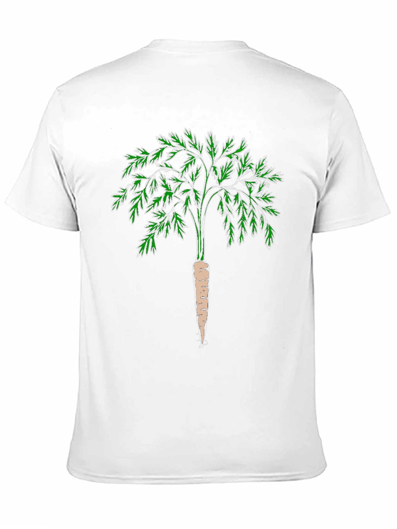 Black Carrot Tree Graphic T-Shirt - Black Cotton Blend view 11