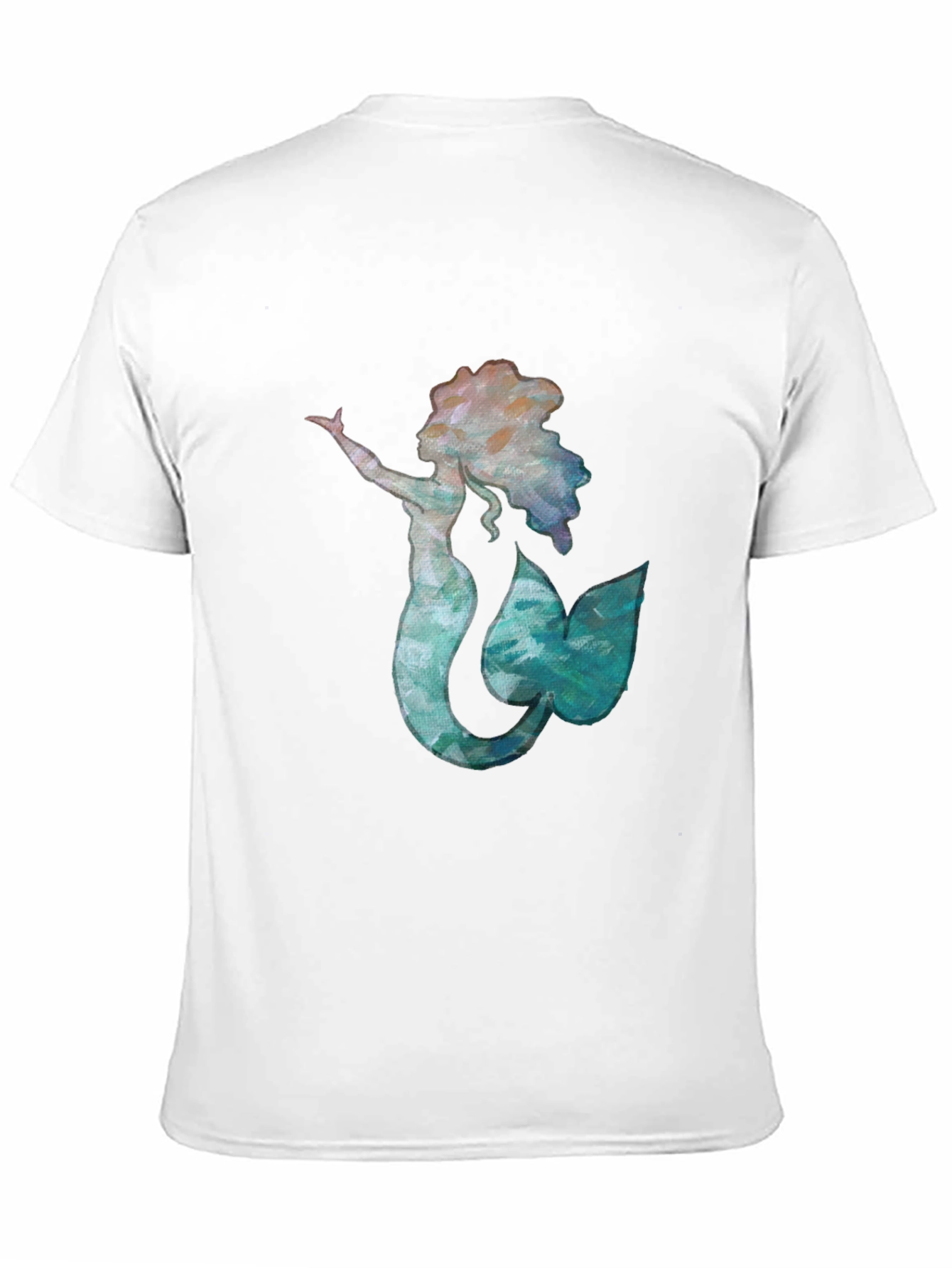 Black Mermaid Graphic Black Tee - Unique Ocean Lover Shirt view 11
