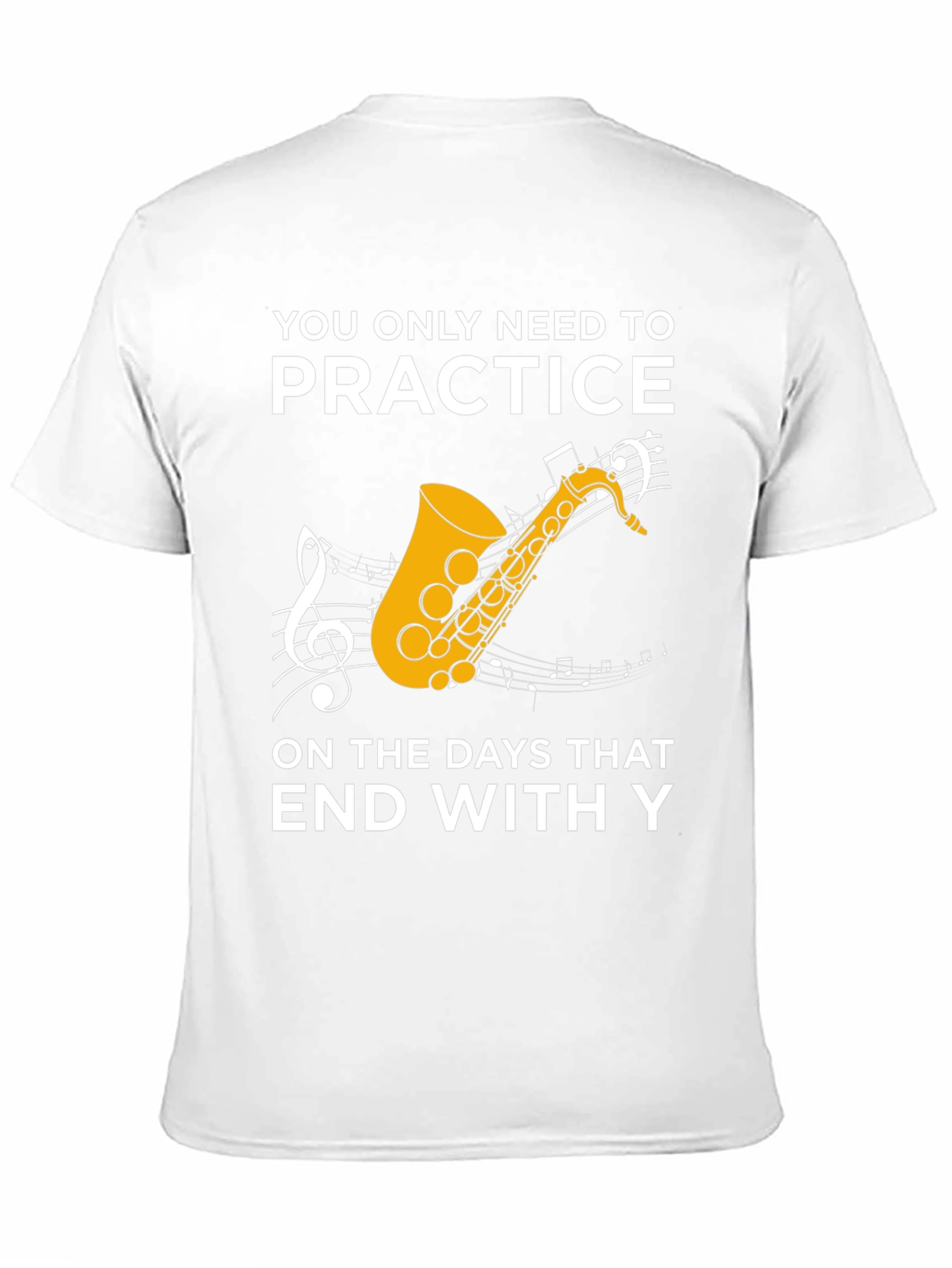 Black Practice Saxophone Humor T-Shirt view 11