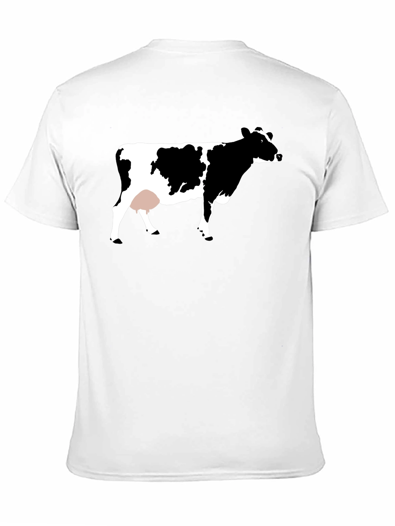 Black Cow Graphic Tee - Unisex Black T-Shirt view 11