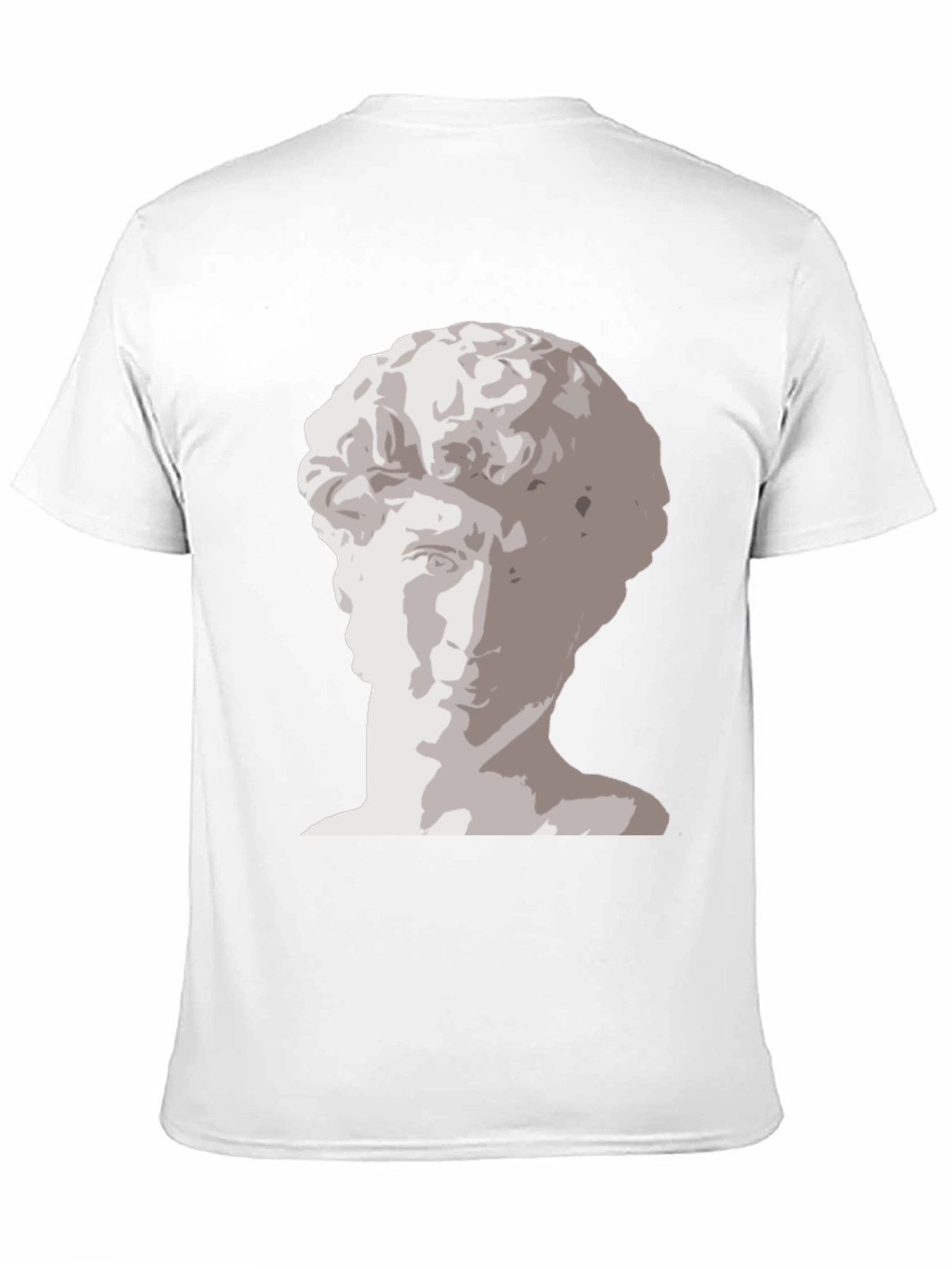 Black David Statue Graphic Print Tee - Black view 11