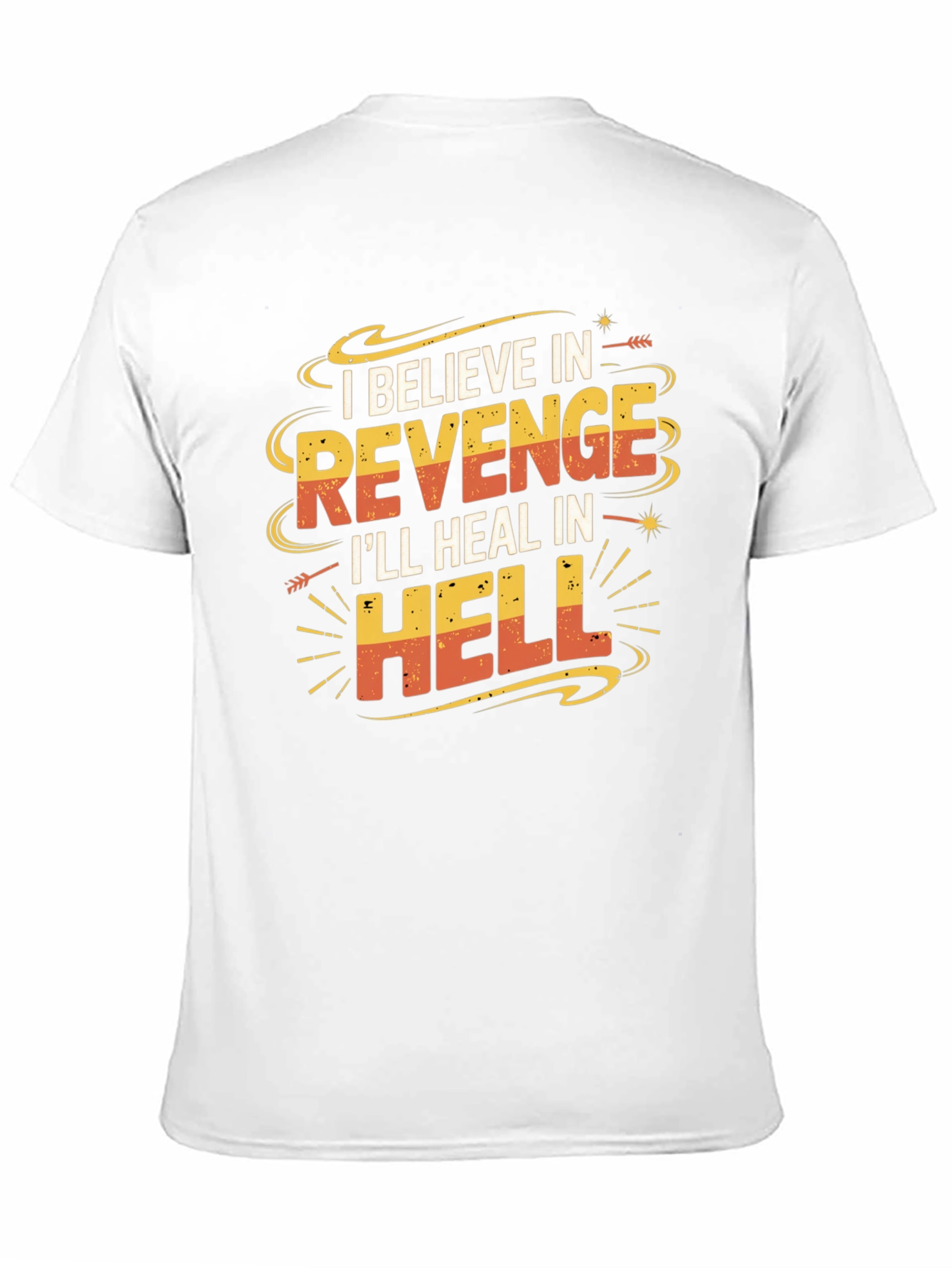 Black Revenge Graphic T-Shirt: Funny Slogan Tee view 11