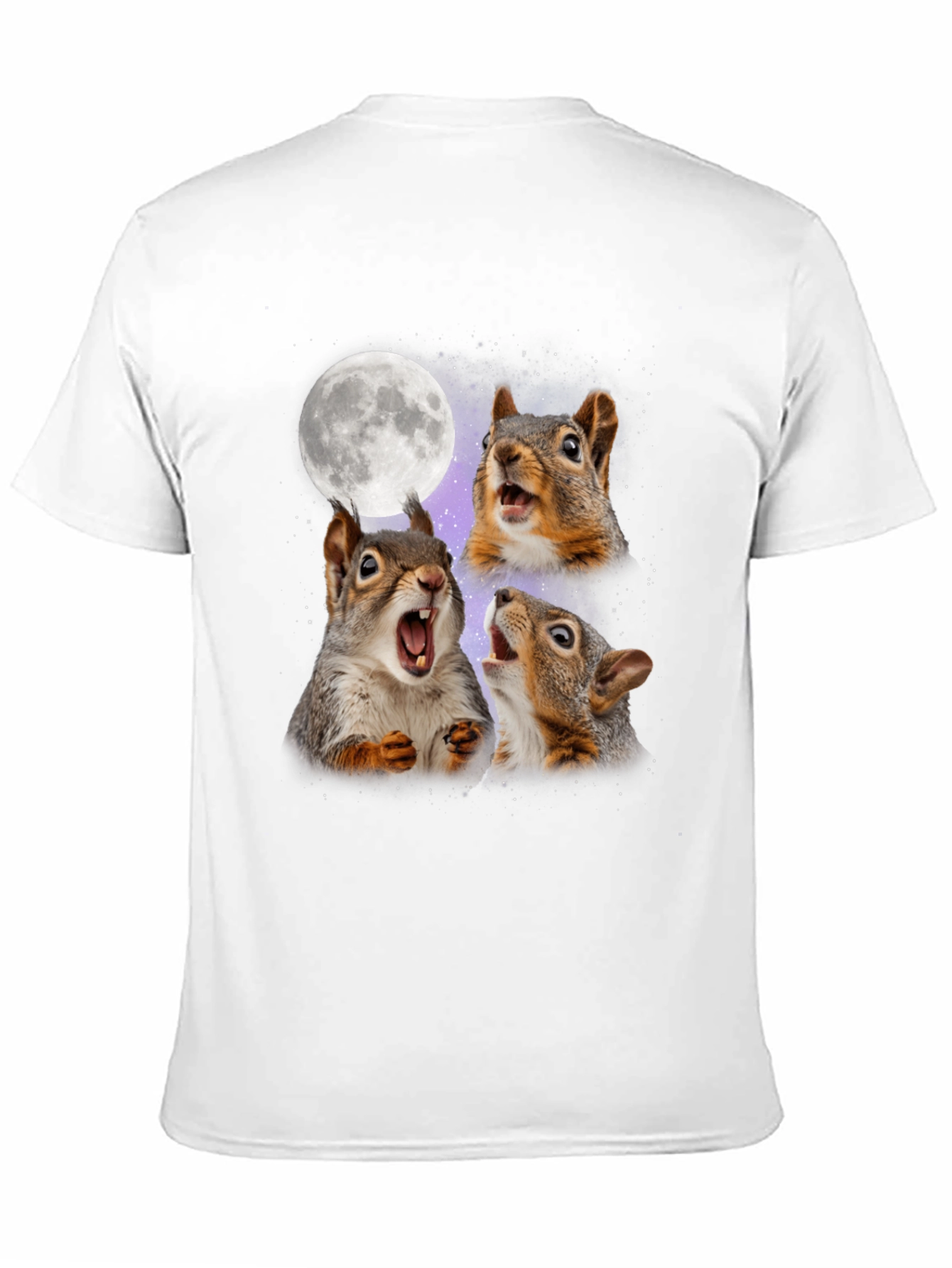 Black Squirrel Moon Howl T-Shirt view 11