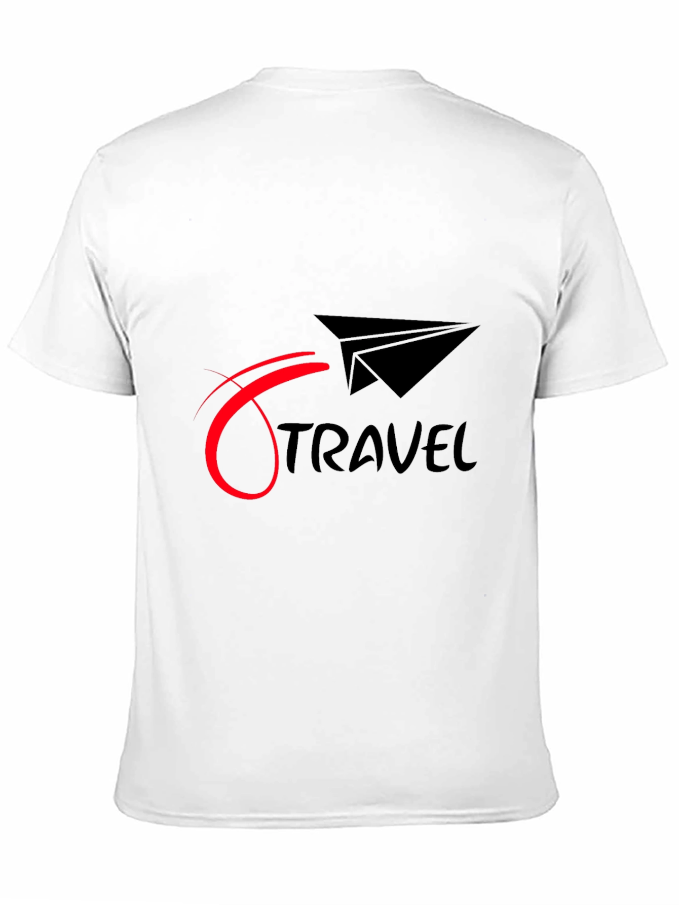 Black Travel Graphic Tee - Black Cotton Blend view 11