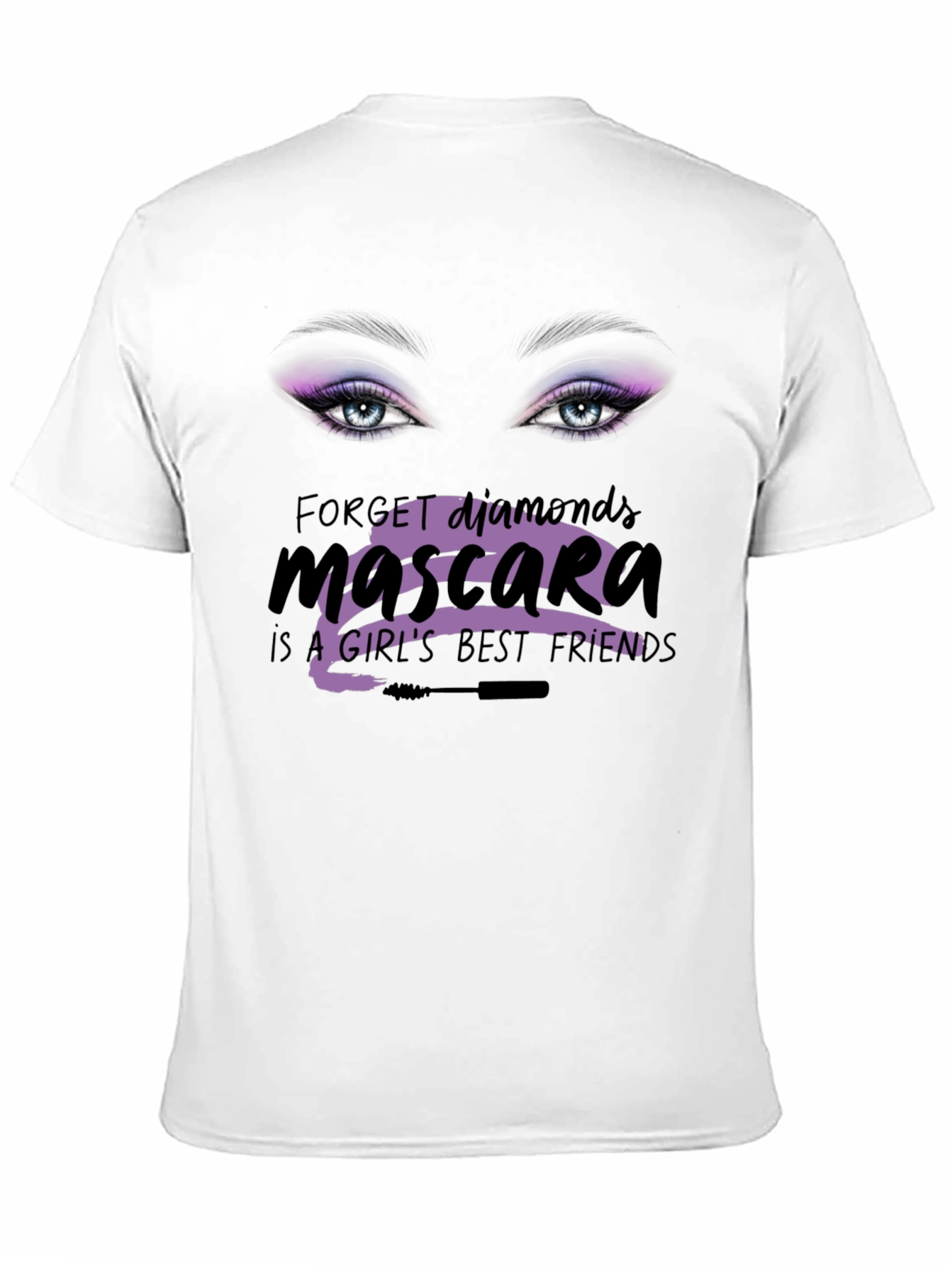 Black Mascara Lover T-Shirt - Forget Diamonds! view 11