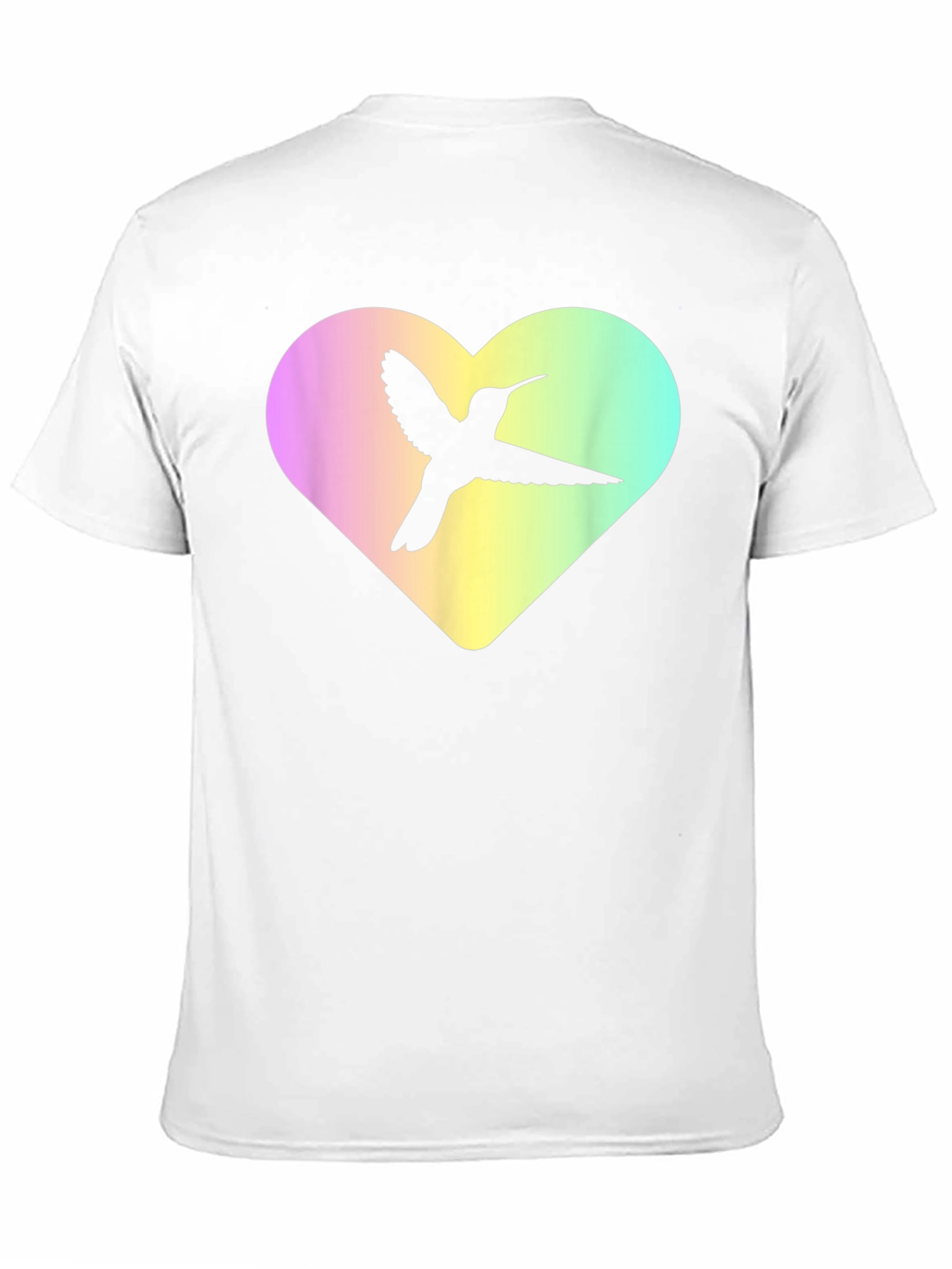 Black Hummingbird Heart Graphic Tee - Unisex view 11