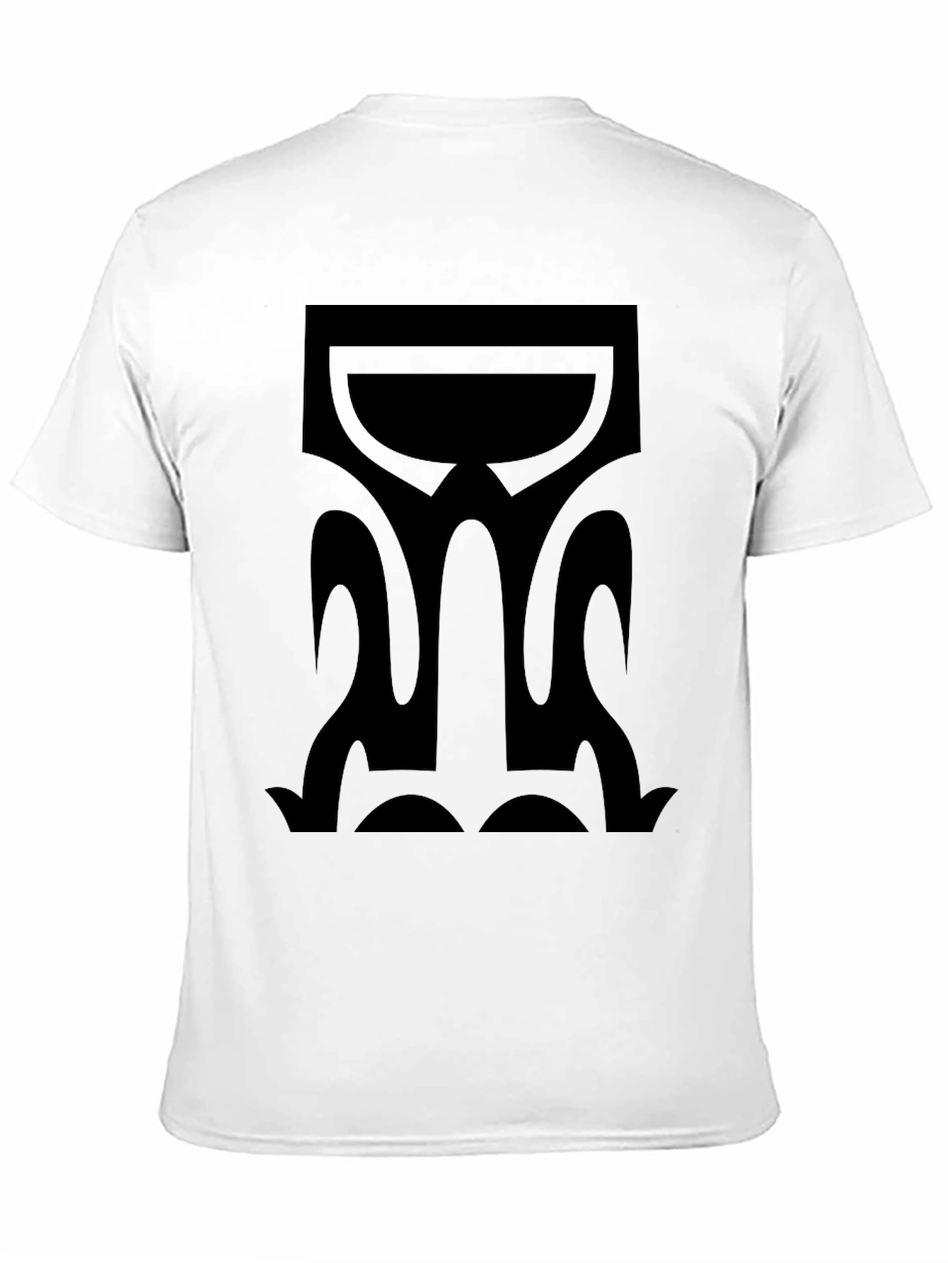 Black Abstract Graphic Black T-Shirt view 11