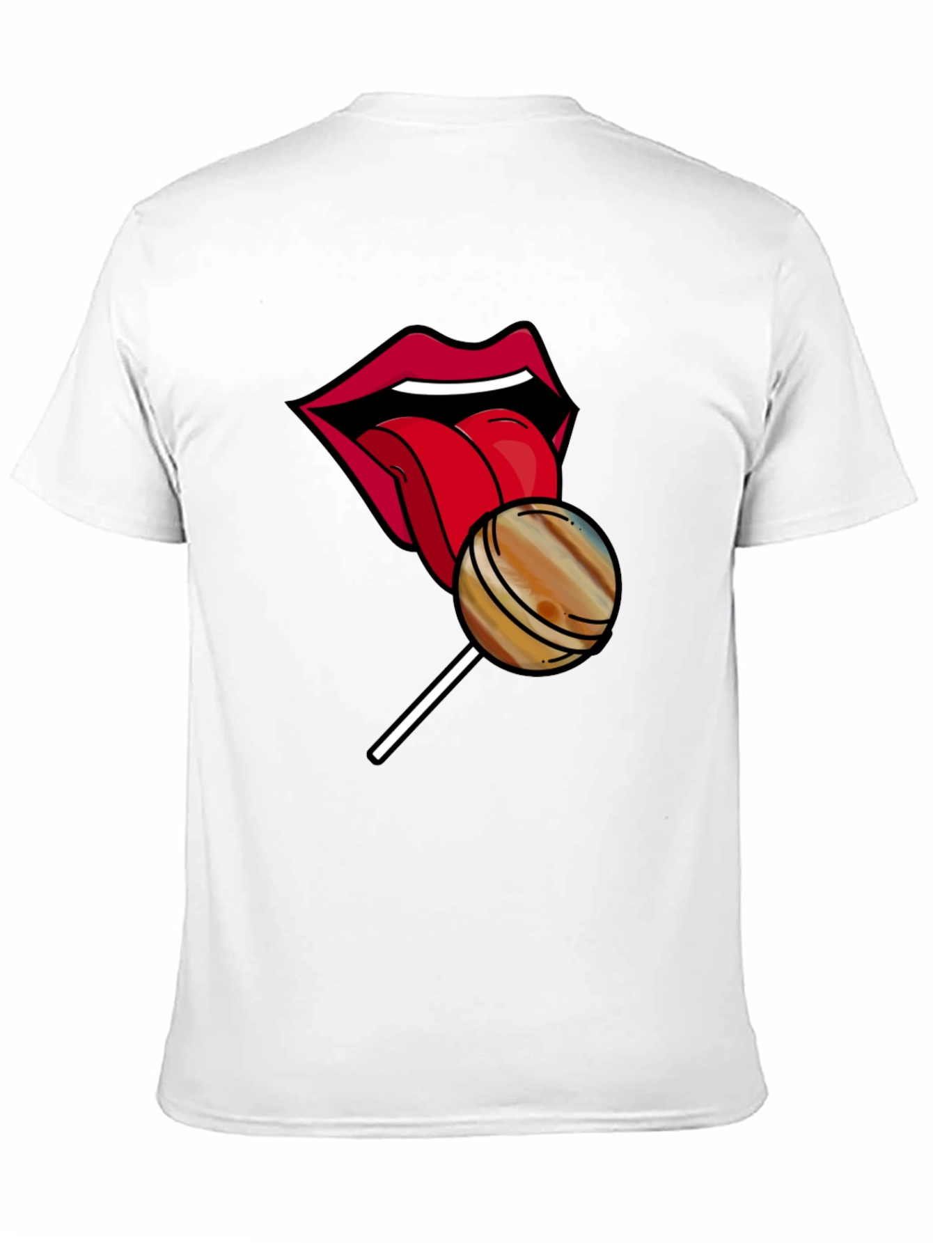 Black Lips Lollipop Graphic Tee - Unique Design, Soft Cotton view 11