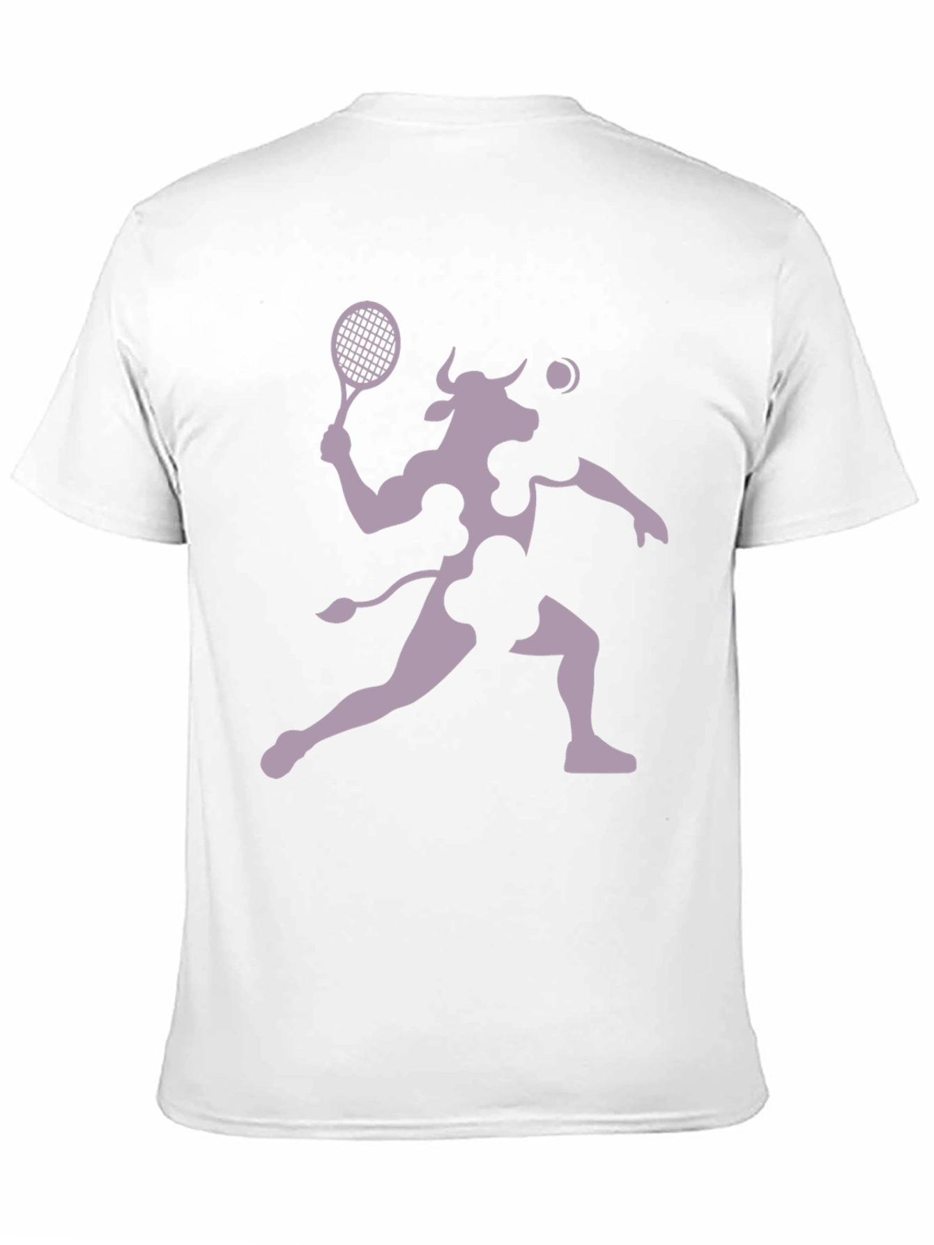 Black Tennis Cow Graphic T-Shirt - Funny Sports Tee view 11