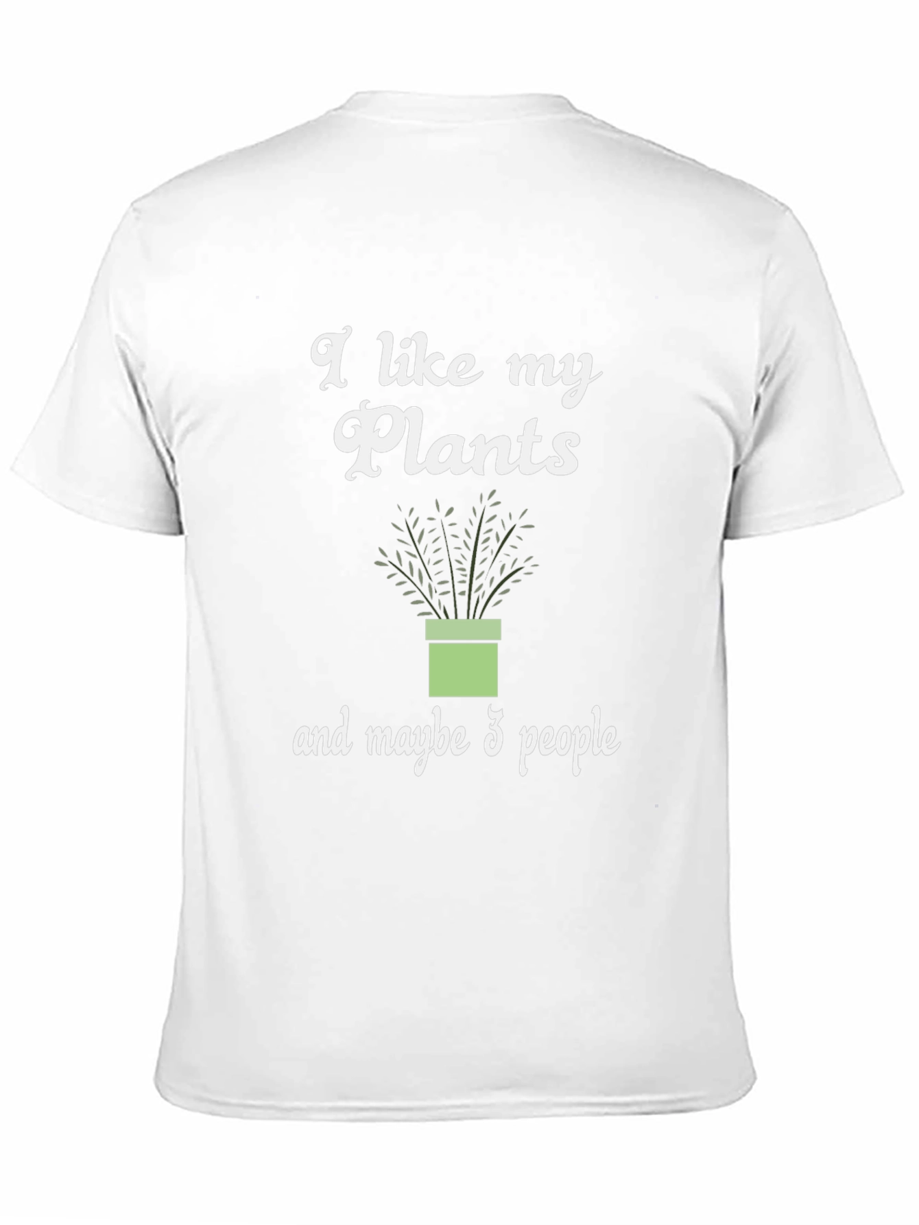 Black I Like My Plants and Maybe 3 People Graphic Tee view 11