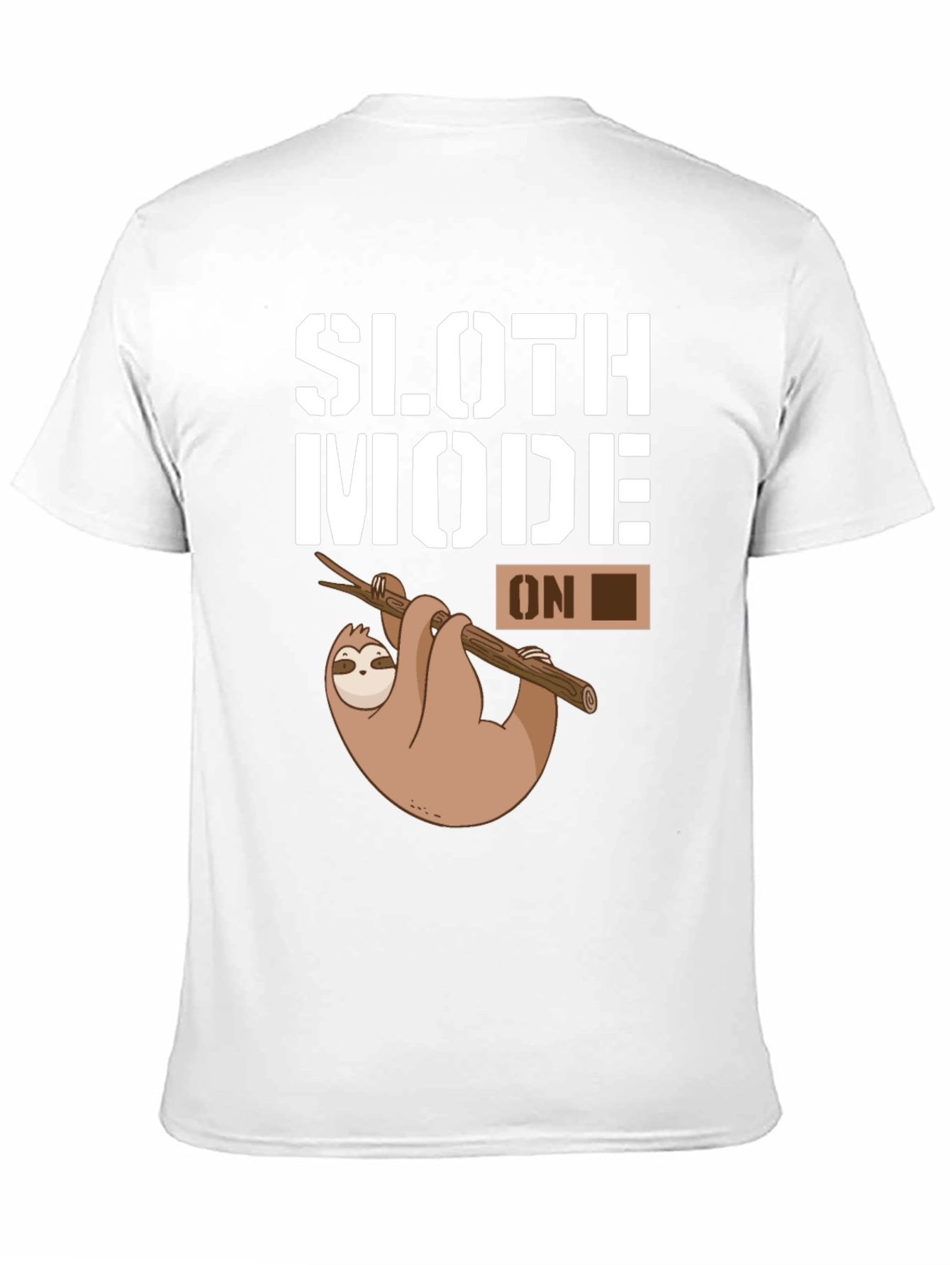 Black Sloth Mode On Graphic T-Shirt - Black Casual Tee view 11