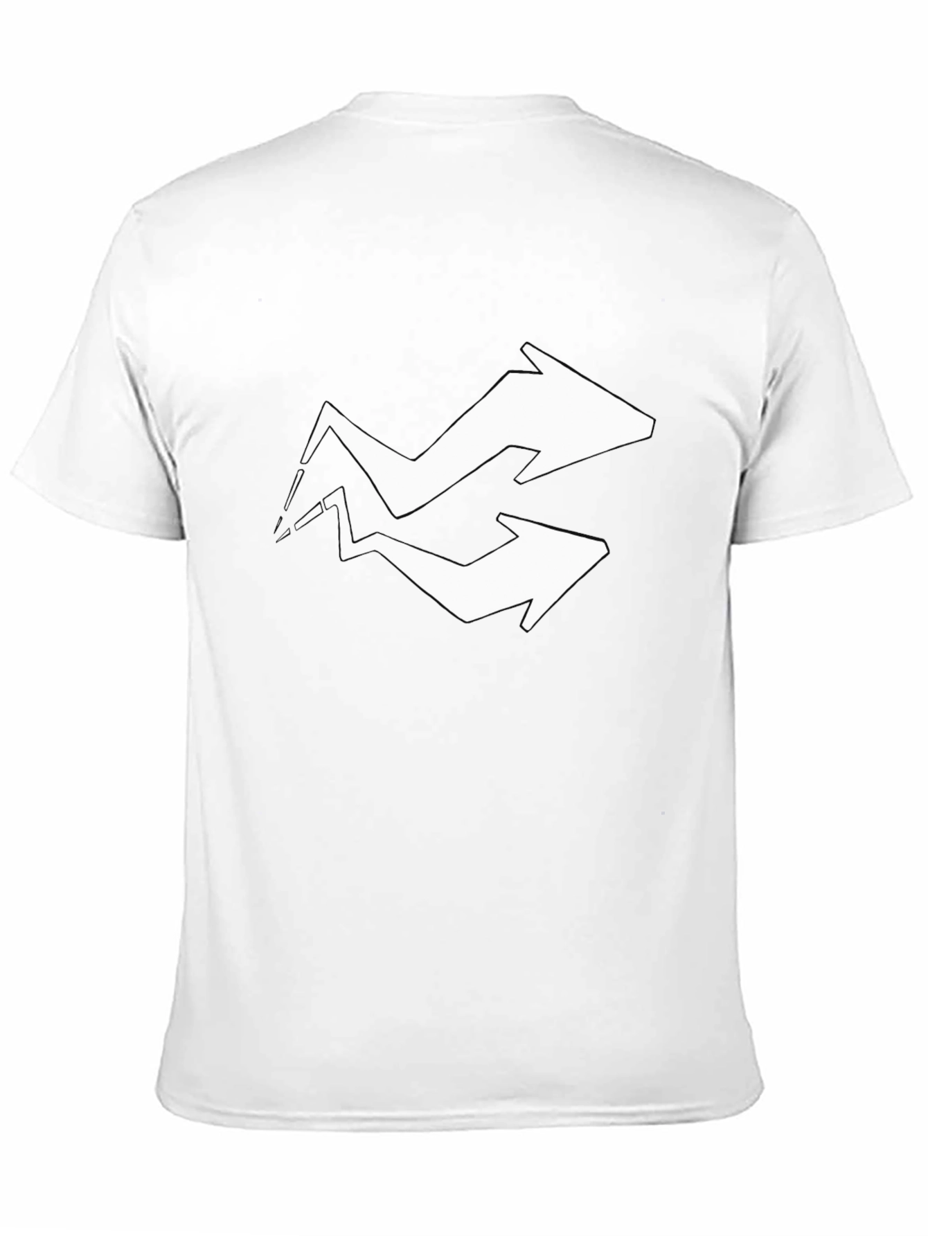 Black Arrow Graphic Tee - Black Cotton Blend view 11