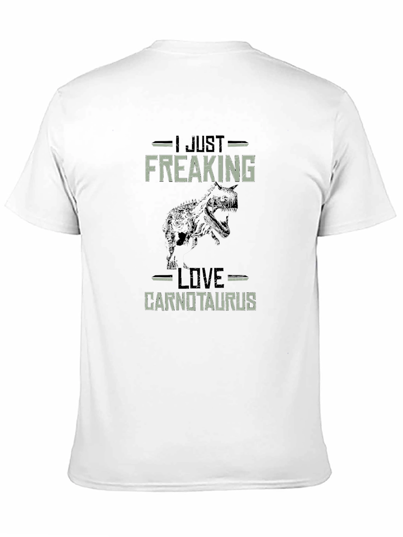 Black I Just Freaking Love Carnotaurus T-Shirt view 11