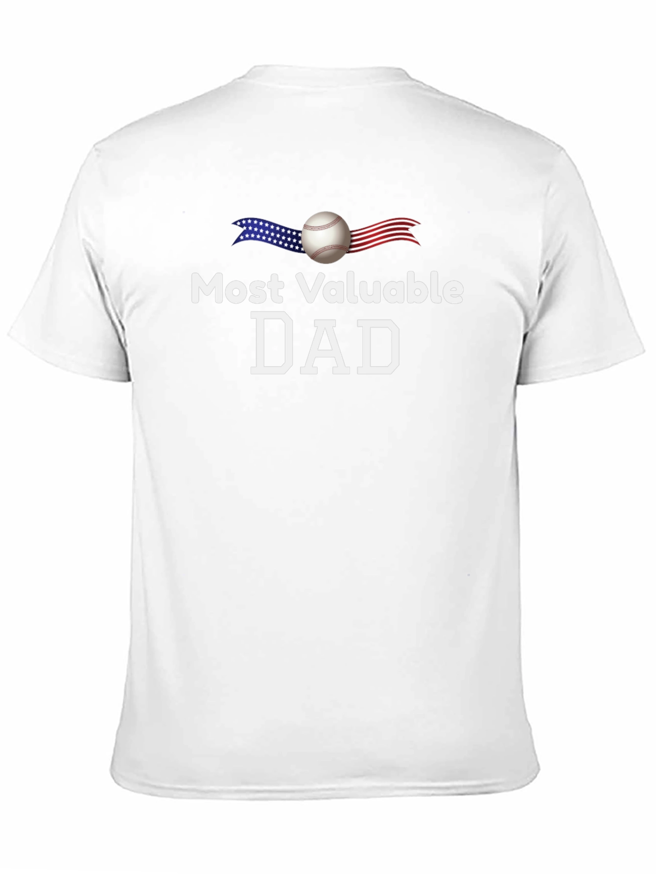 Black Most Valuable Dad Baseball T-Shirt view 11