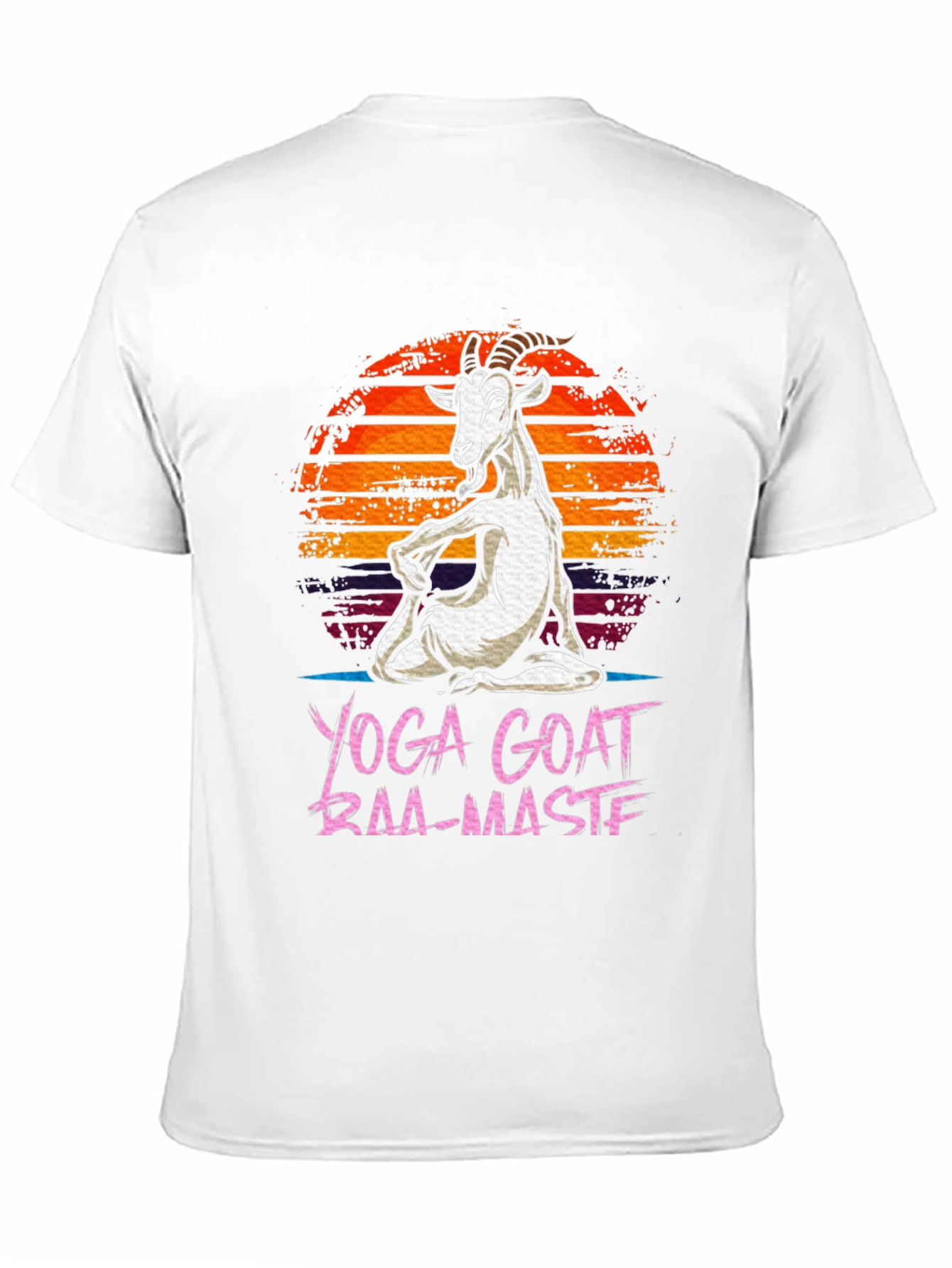 Black Yoga Goat Baa-Maste Funny Graphic Tee view 11