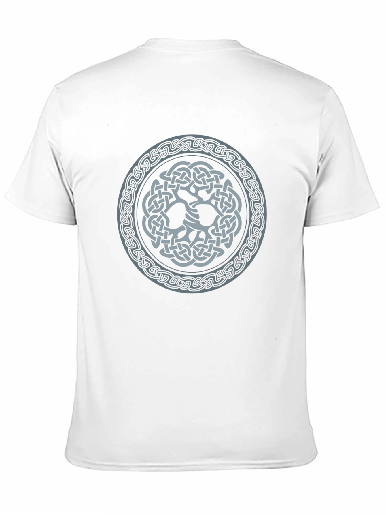 Black Celtic Knot Design Black T-Shirt view 11
