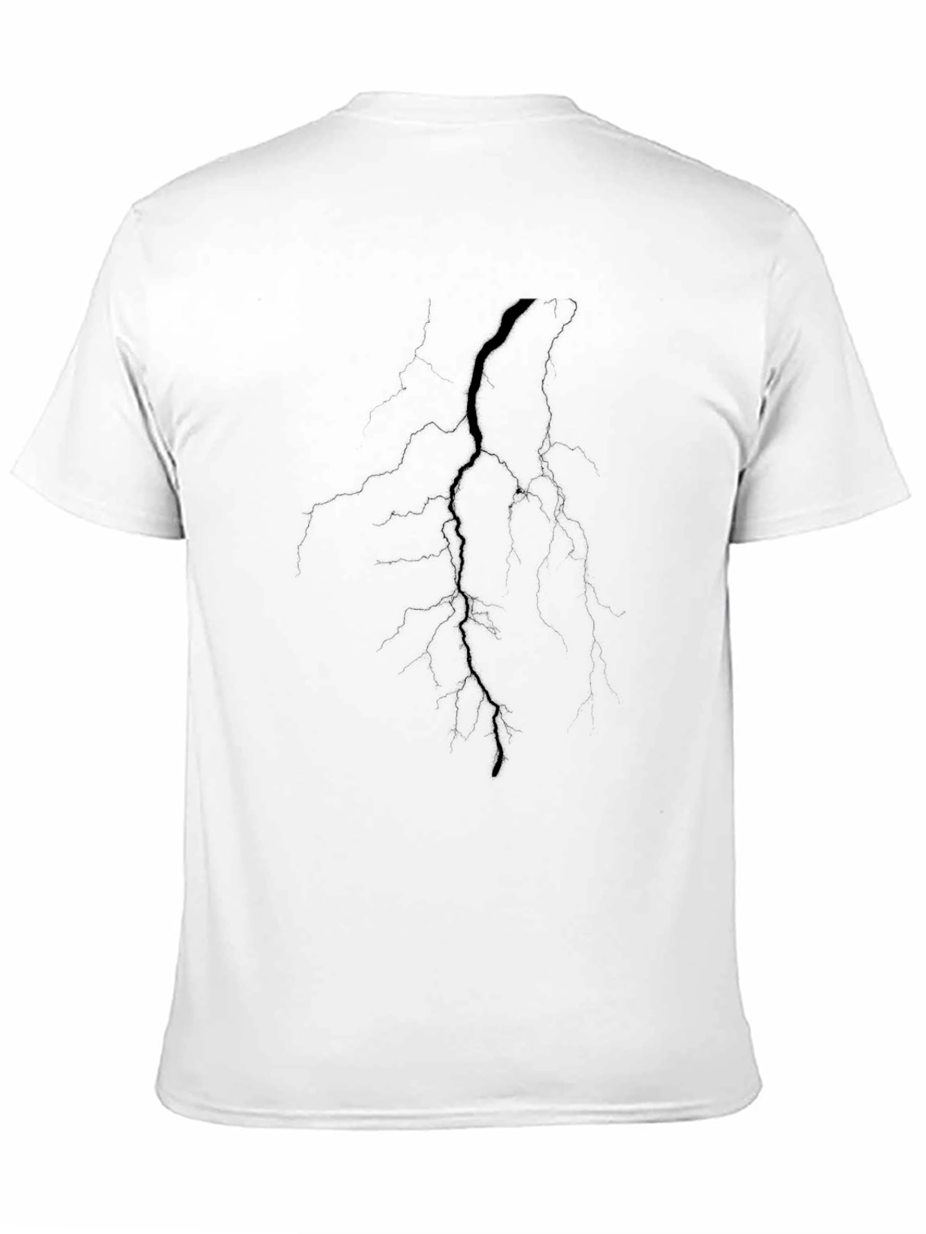 Black Cracked Black Tee - Modern Graphic Print view 11