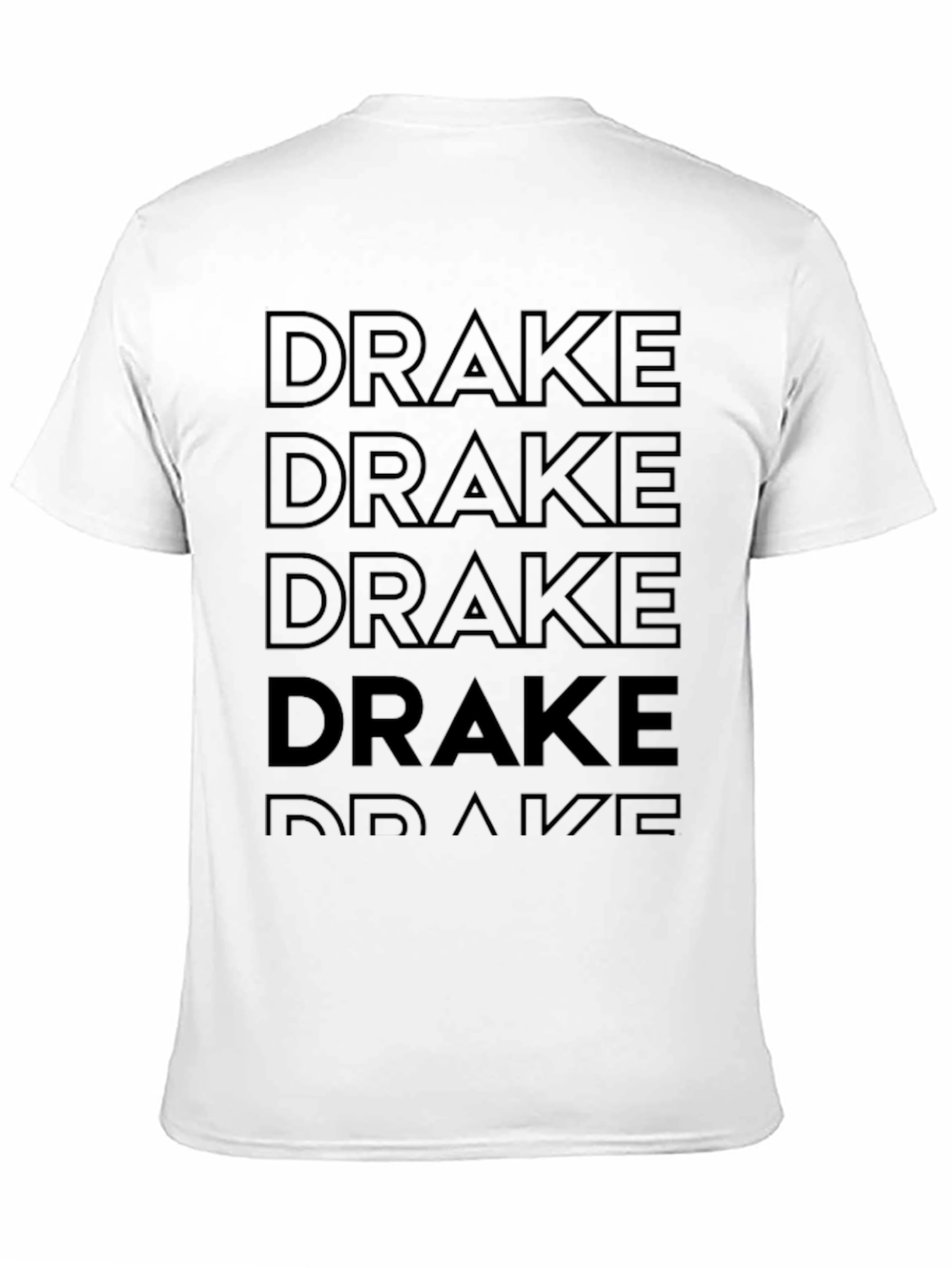 Men's Black "Drake" Graphic T-Shirt - 11
