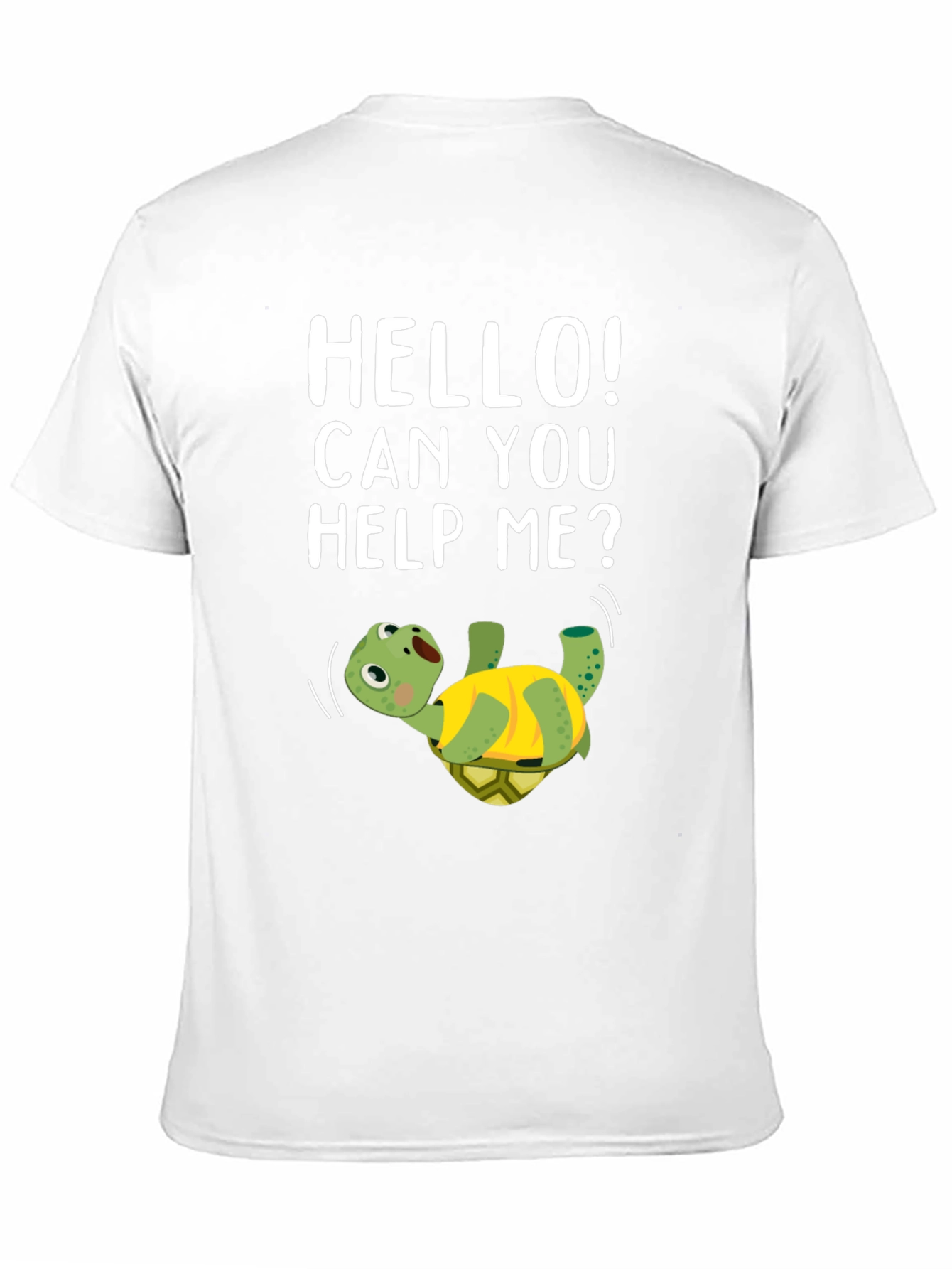 Black Help Me Turtle Graphic T-Shirt view 11