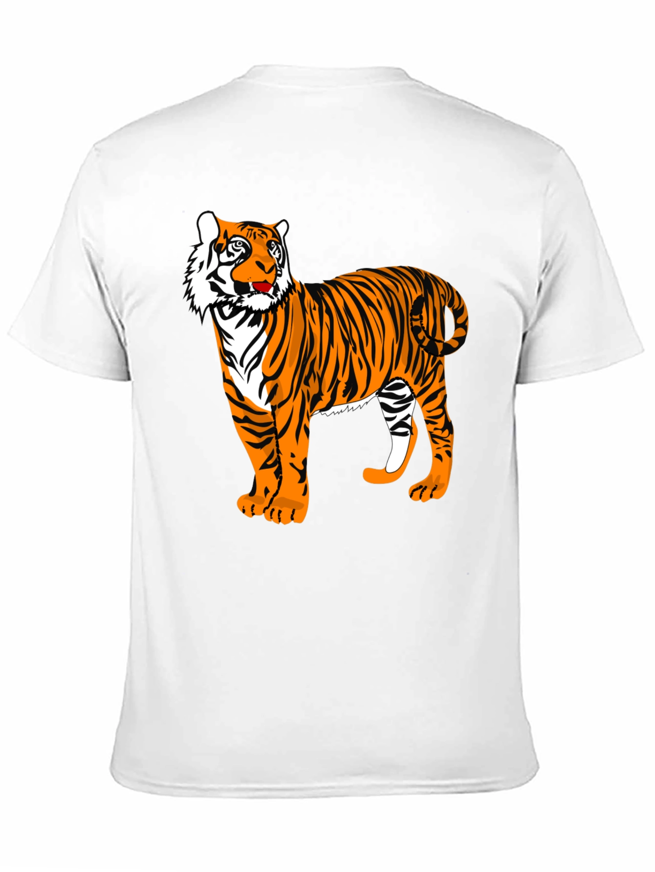 Black Tiger Graphic Black T-Shirt view 11