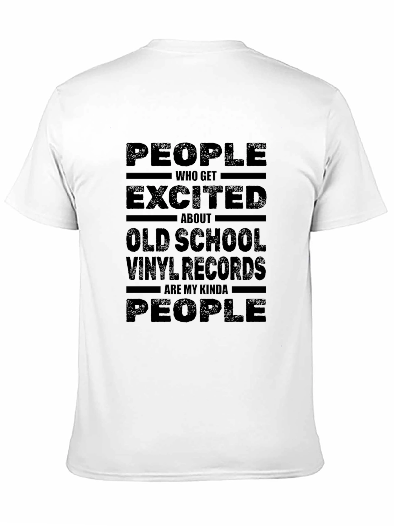 Black Vinyl Records Fan T-Shirt view 11