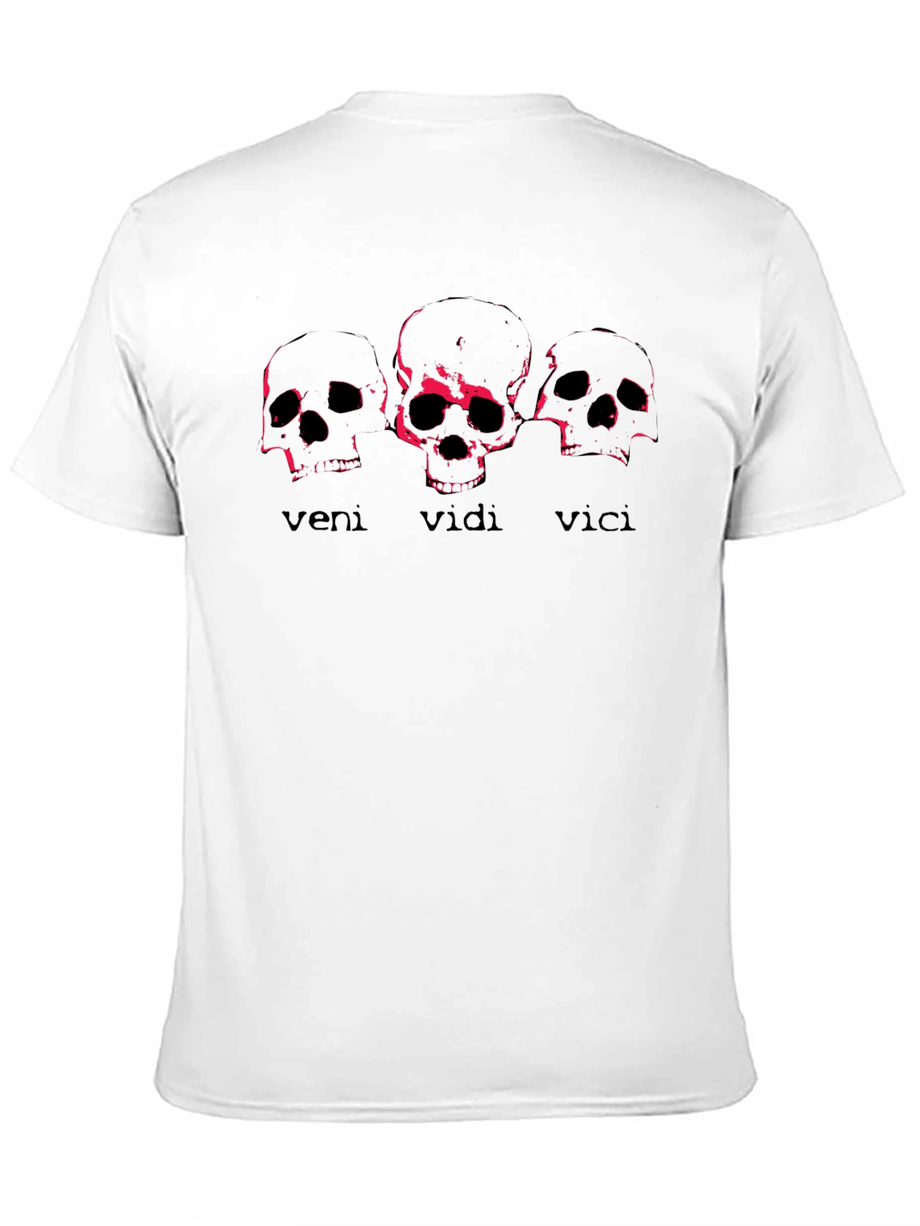 Black Veni Vidi Vici Skull Graphic Tee - Black view 11