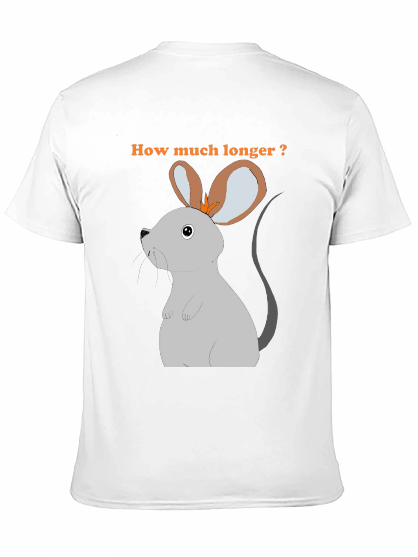 Black How Much Longer Mouse T-Shirt view 11