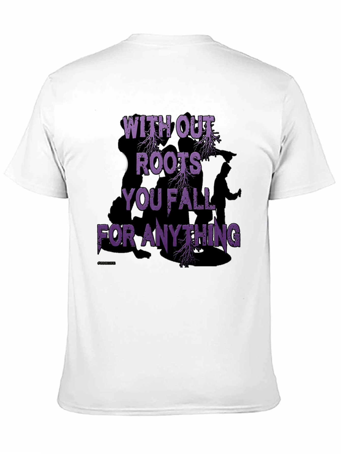 Black Roots Graphic Print Black T-Shirt view 11