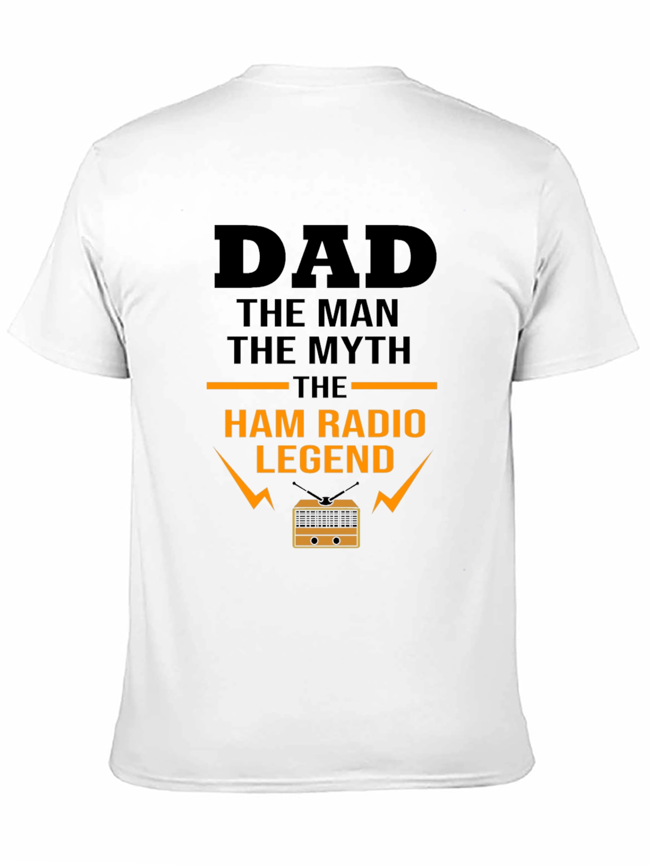 Black Dad Ham Radio Legend T-Shirt view 11