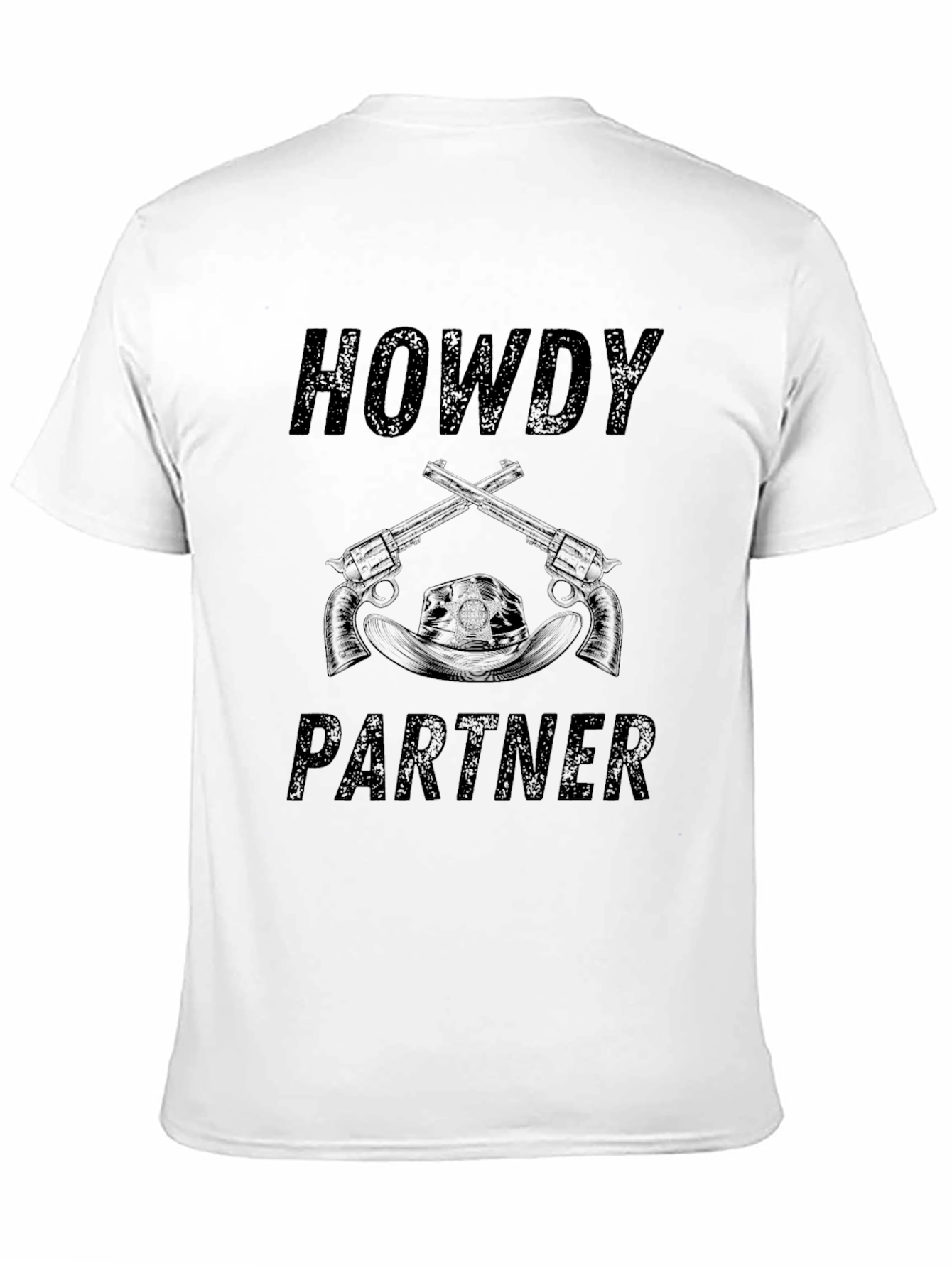 Black Howdy Partner Graphic T-Shirt view 11