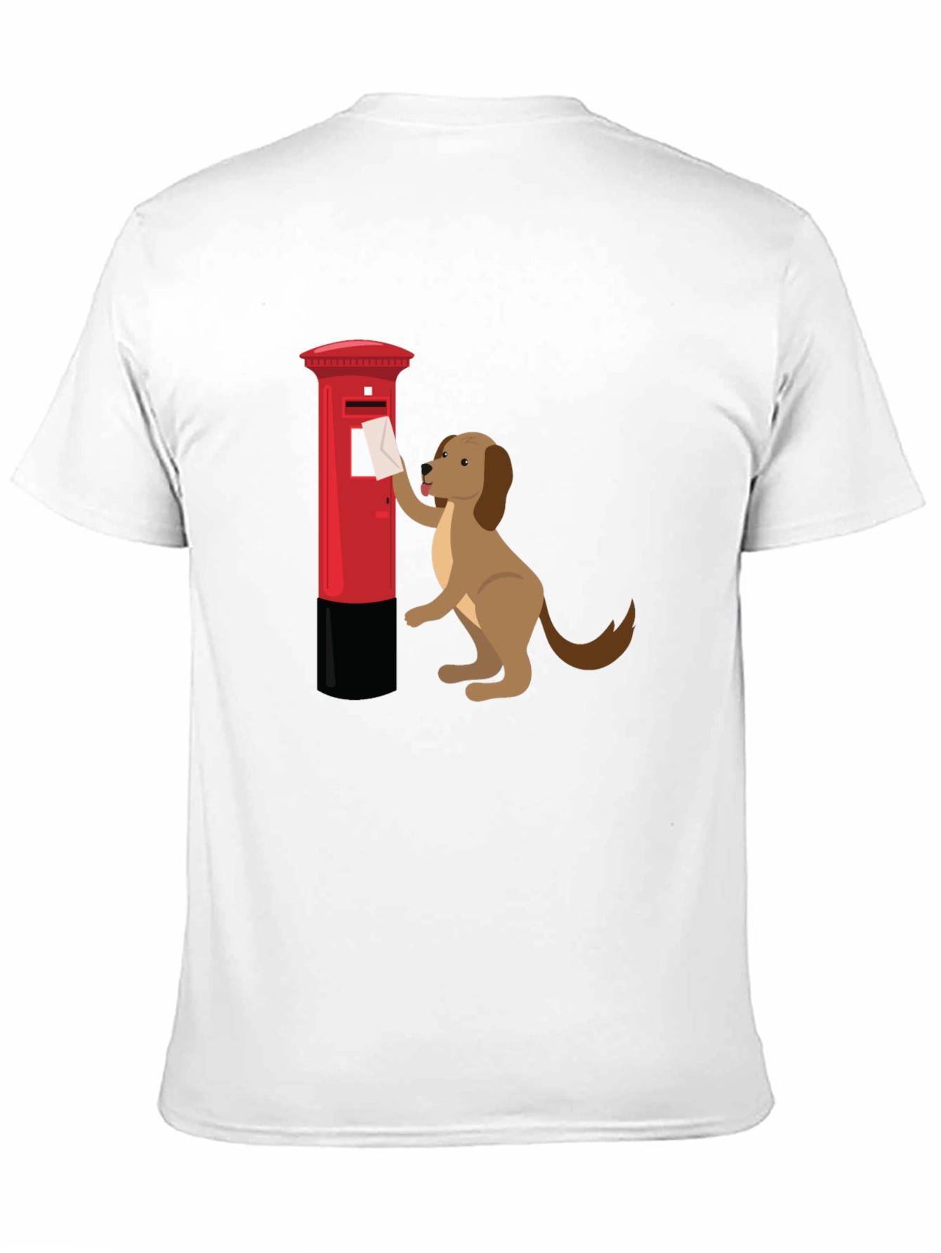 Black Dog Posting Letter Graphic T-Shirt view 11