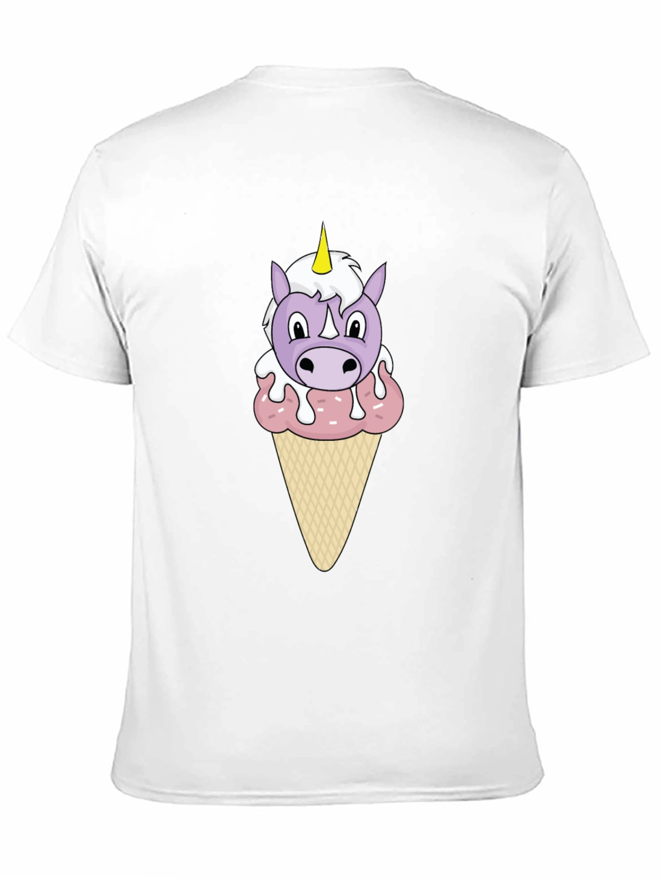 Black Unicorn Ice Cream Graphic T-Shirt view 11