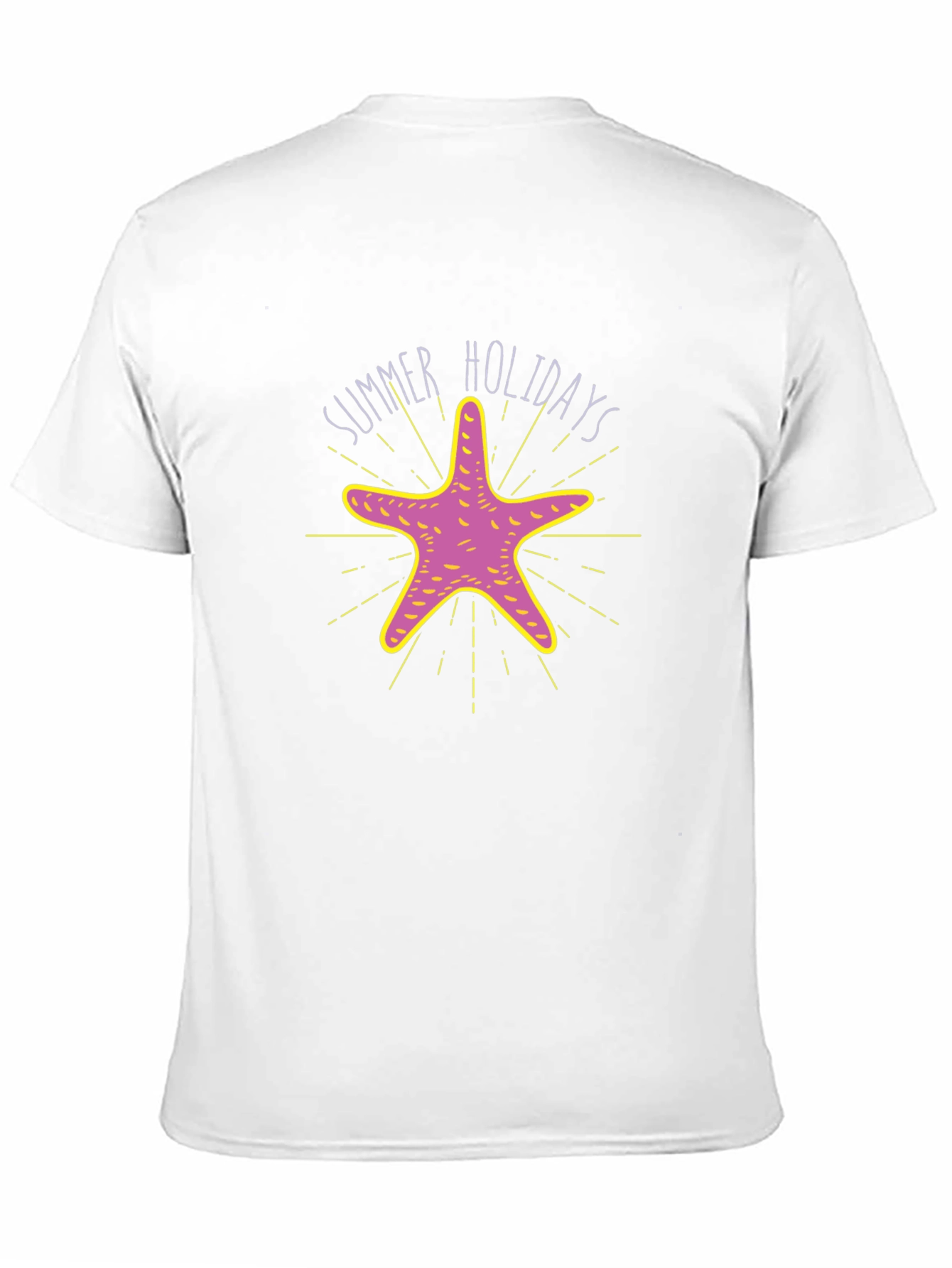 Black Summer Holidays Starfish Graphic T-Shirt view 11