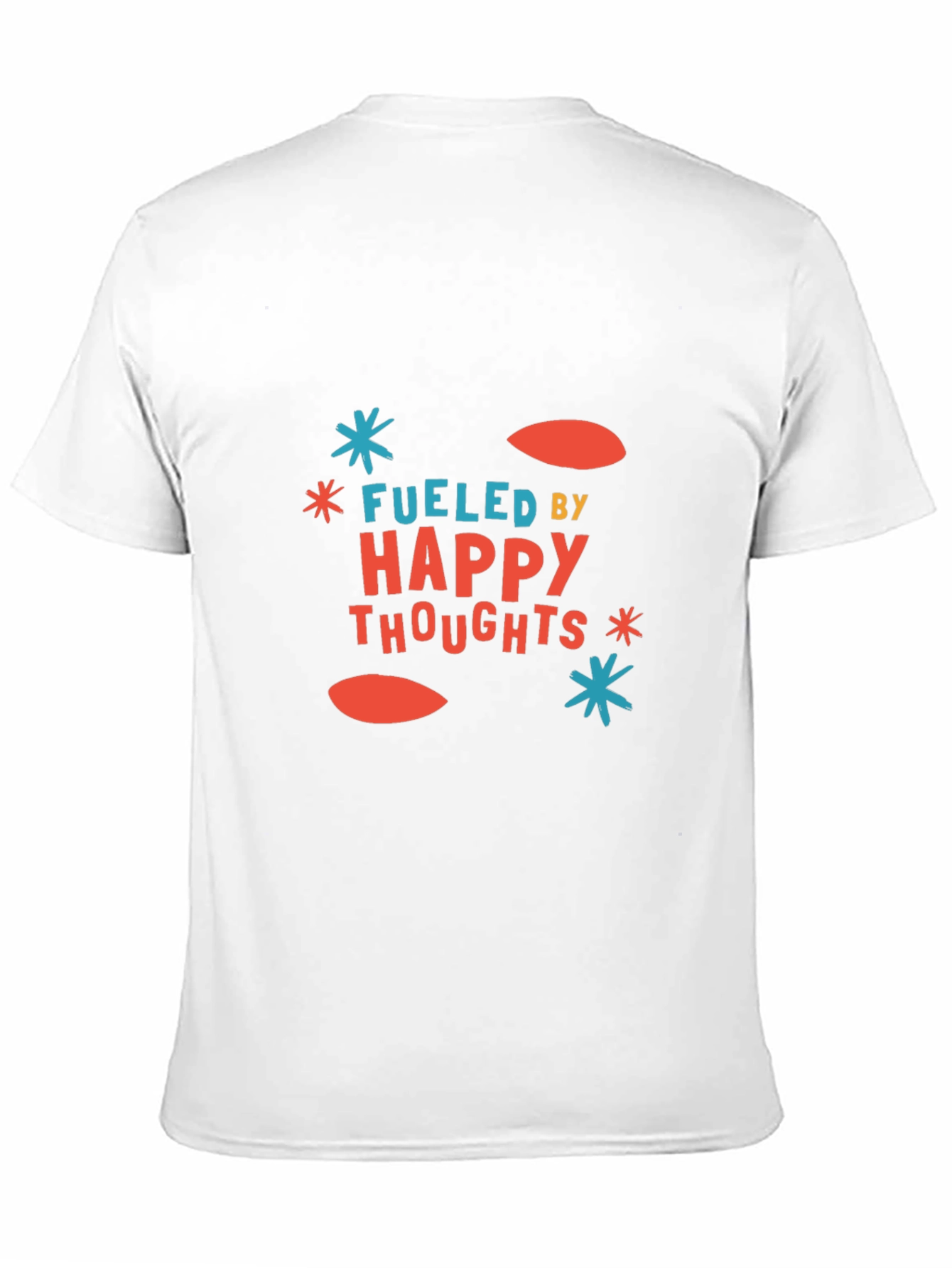 Black Fueled by Happy Thoughts Graphic Tee view 11