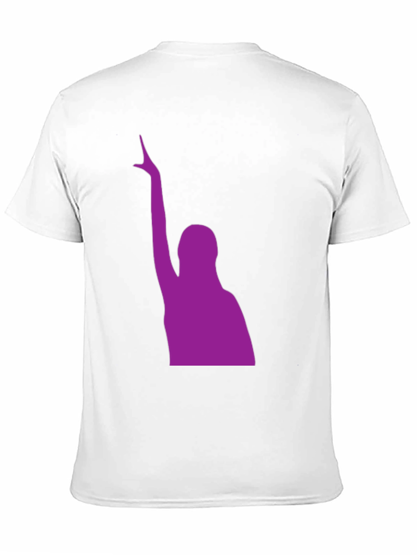 Black Purple Silhouette Graphic Black T-Shirt view 11