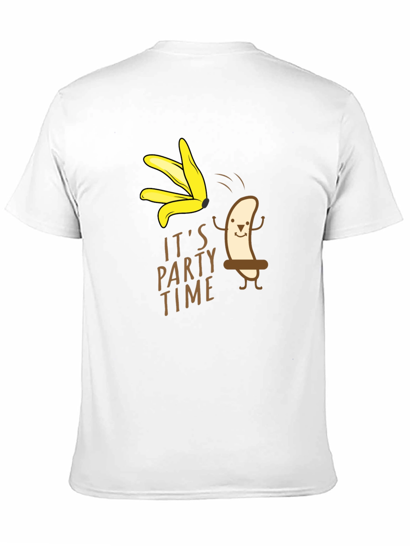 Black It's Party Time Banana Graphic T-Shirt view 11